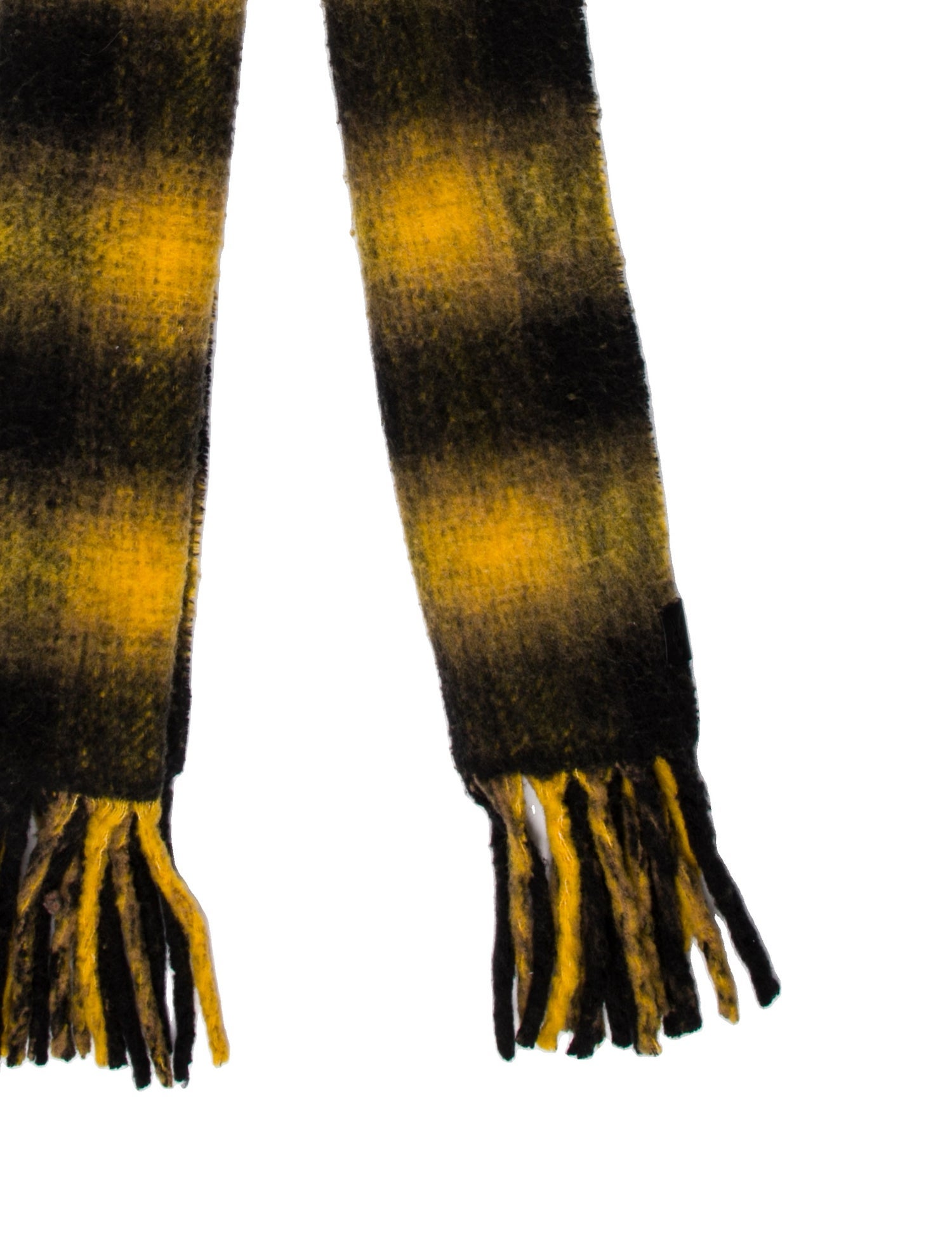 AllSaints Acrylic Plaid Print Scarf