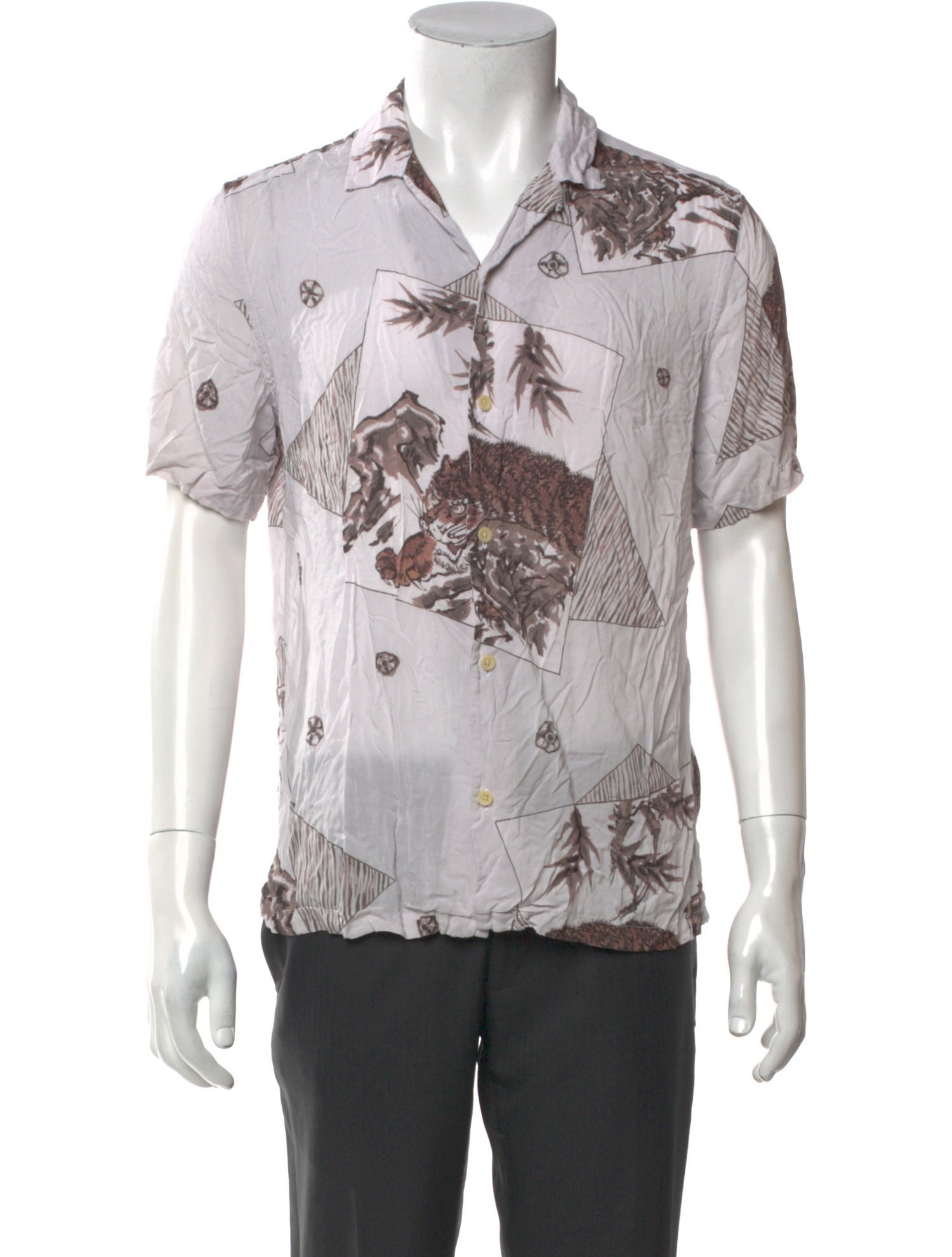 AllSaints Printed Short Sleeve Shirt