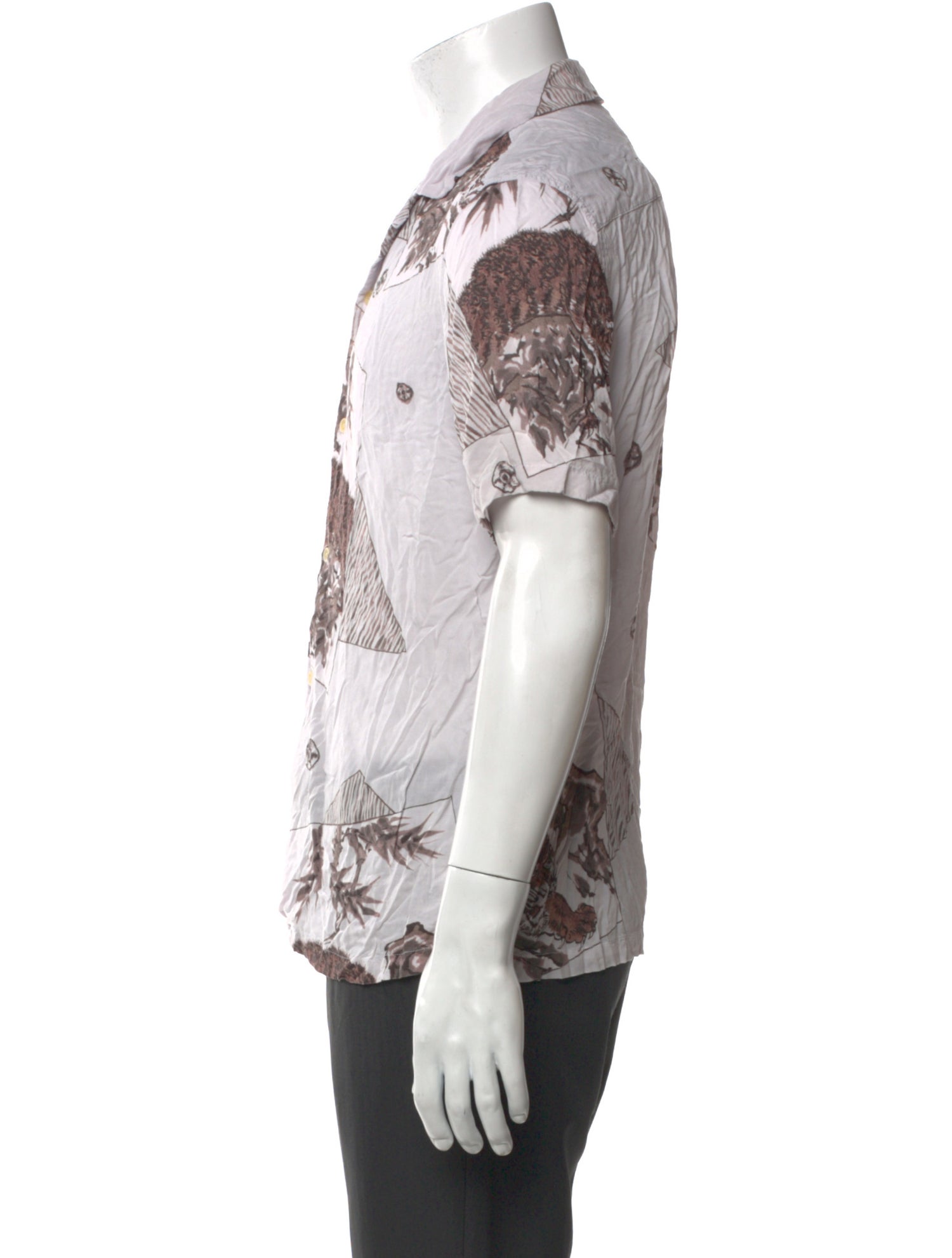 AllSaints Printed Short Sleeve Shirt