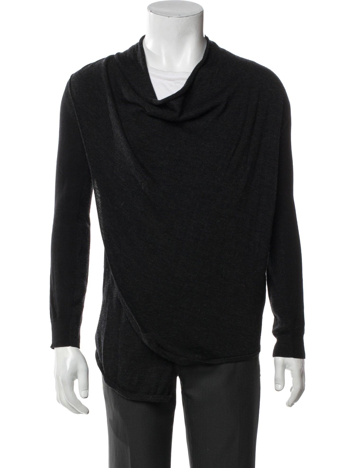 AllSaints Merino Wool Long Sleeve Western Shirt