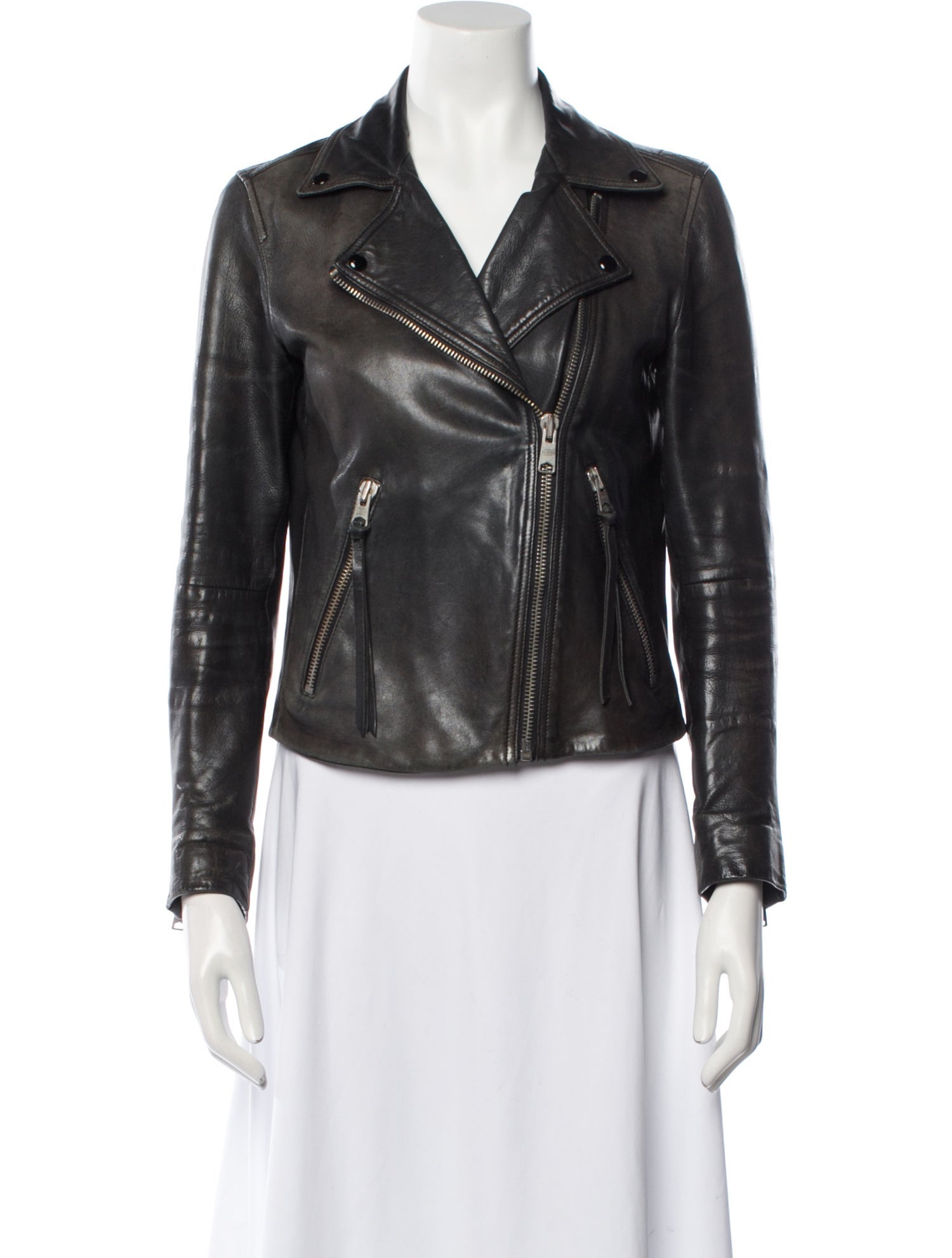AllSaints Leather Biker Jacket