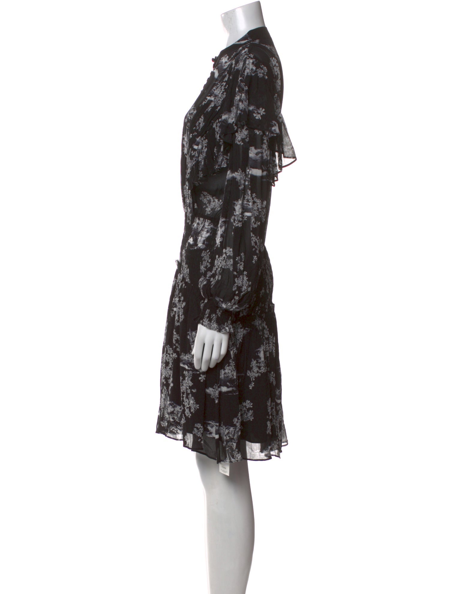 AllSaints Floral Print Knee-Length Dress
