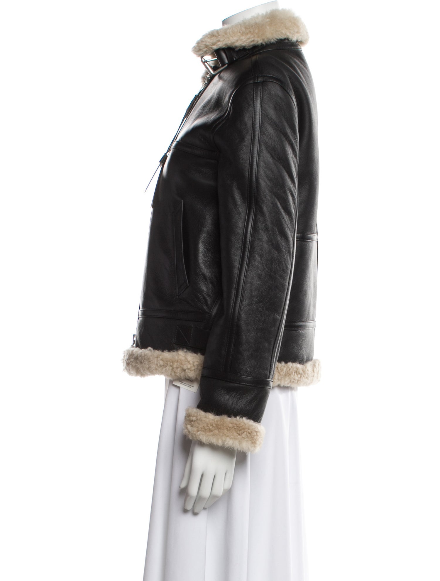 AllSaints Eel Skin Biker Jacket