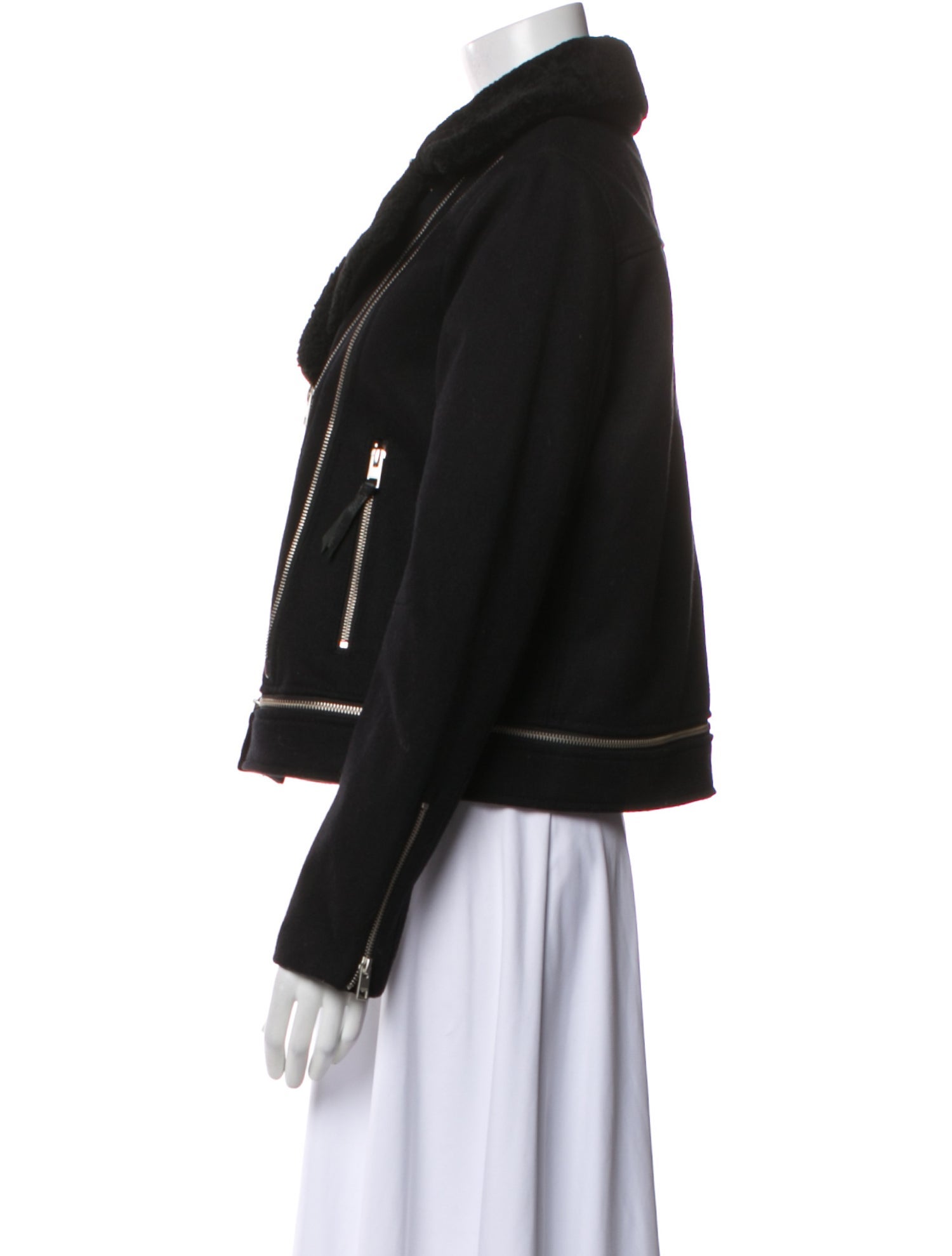 AllSaints Wool Biker Jacket