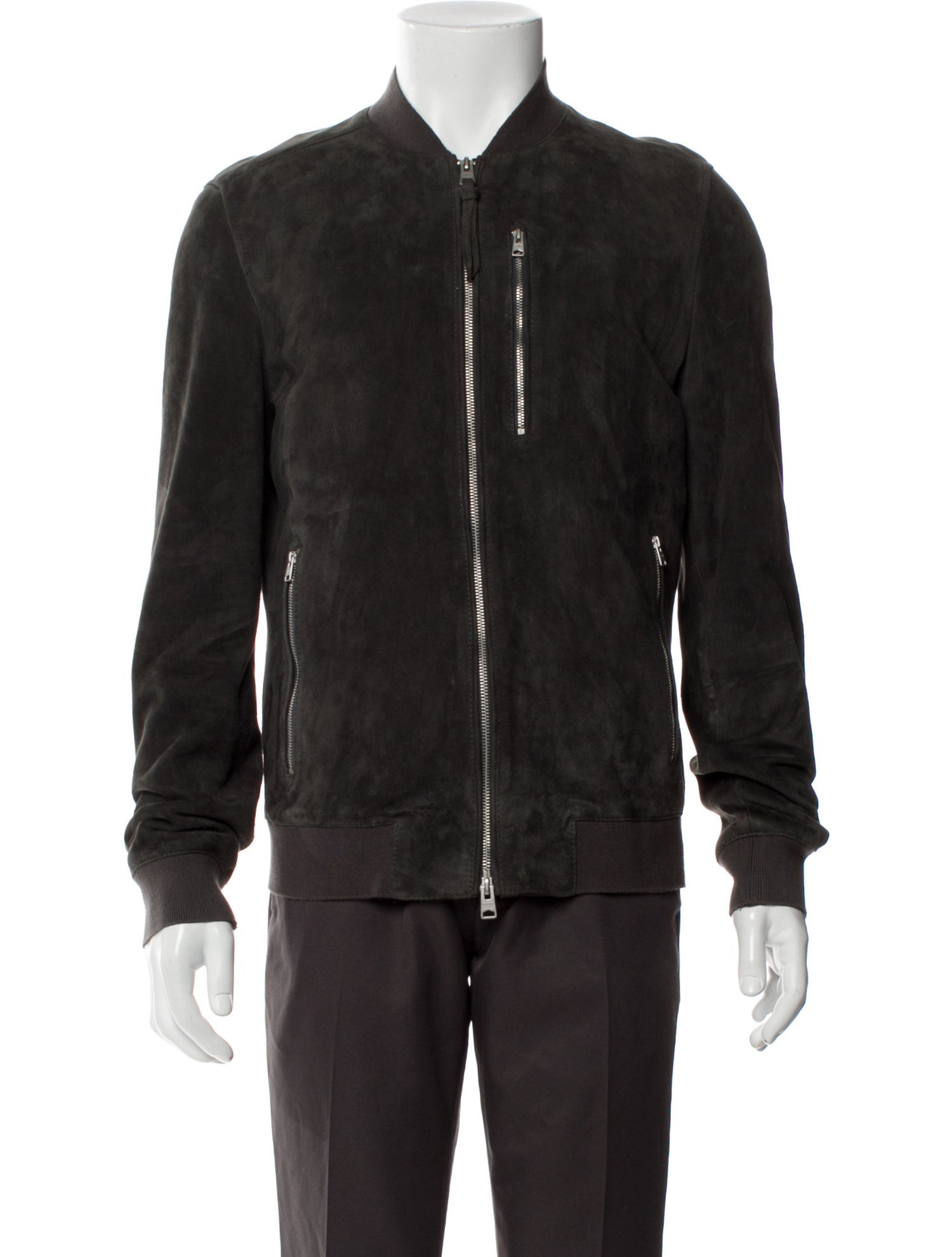 AllSaints Suede Bomber Jacket