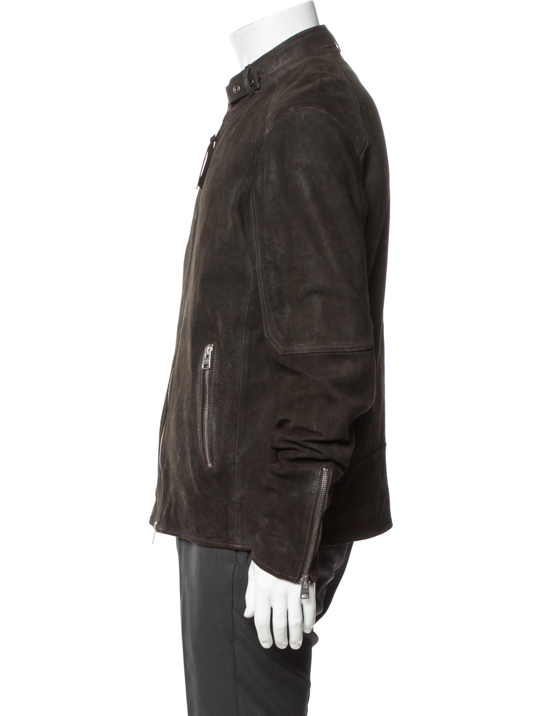 AllSaints Suede Moto Jacket