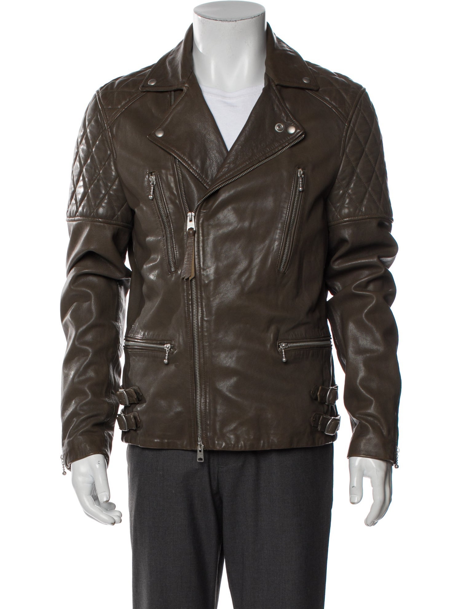 AllSaints Lamb Leather Moto Jacket