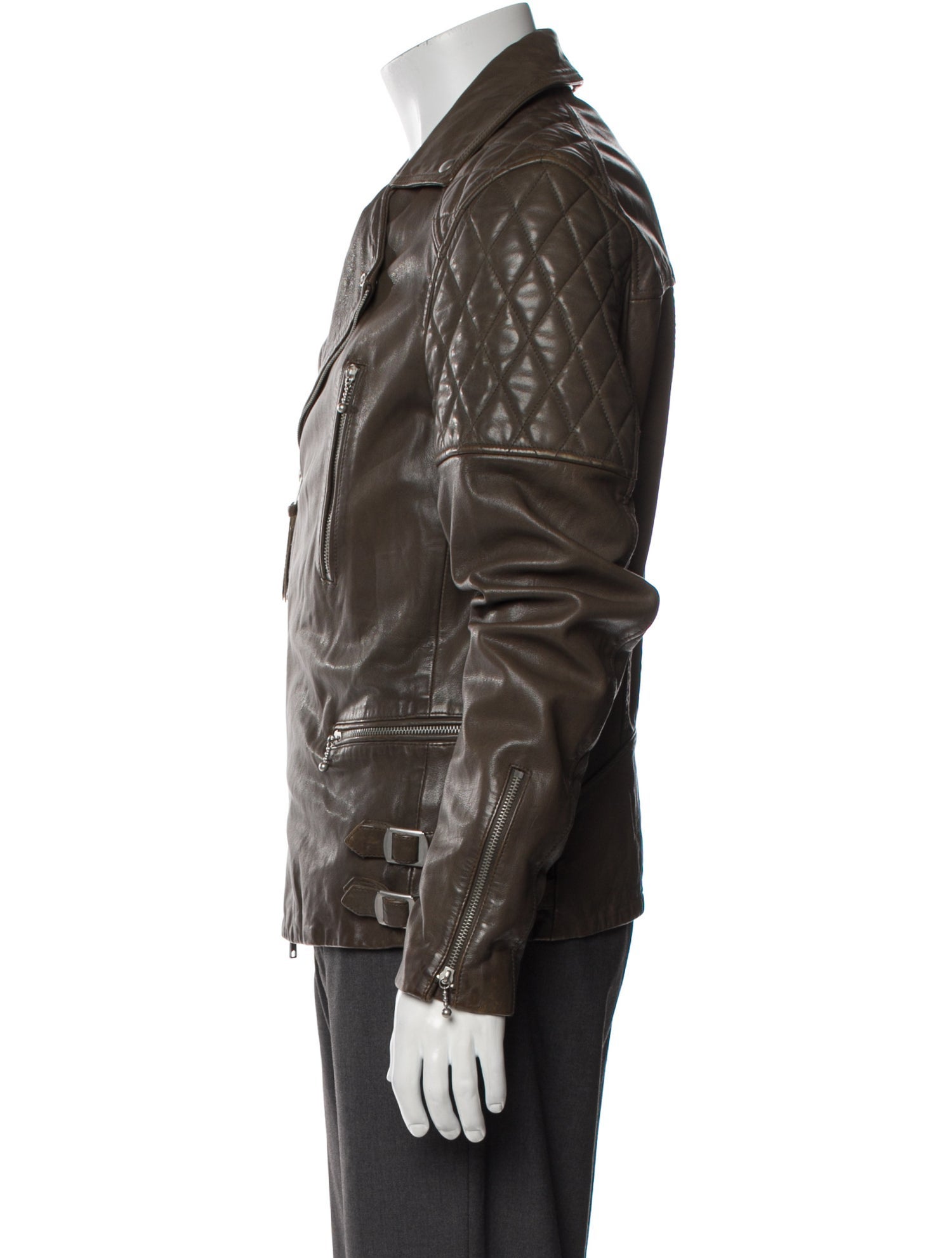AllSaints Lamb Leather Moto Jacket
