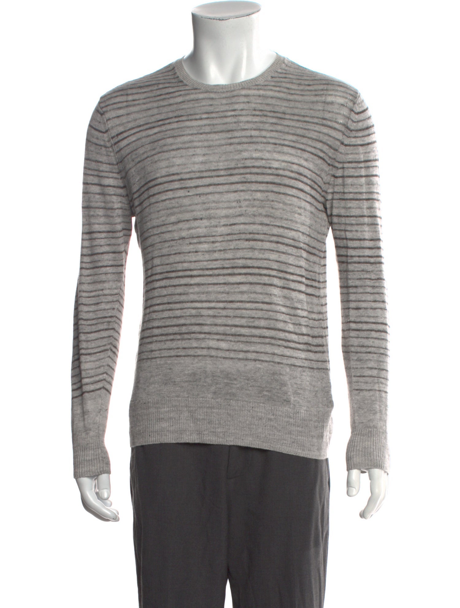 AllSaints Linen Striped Pullover