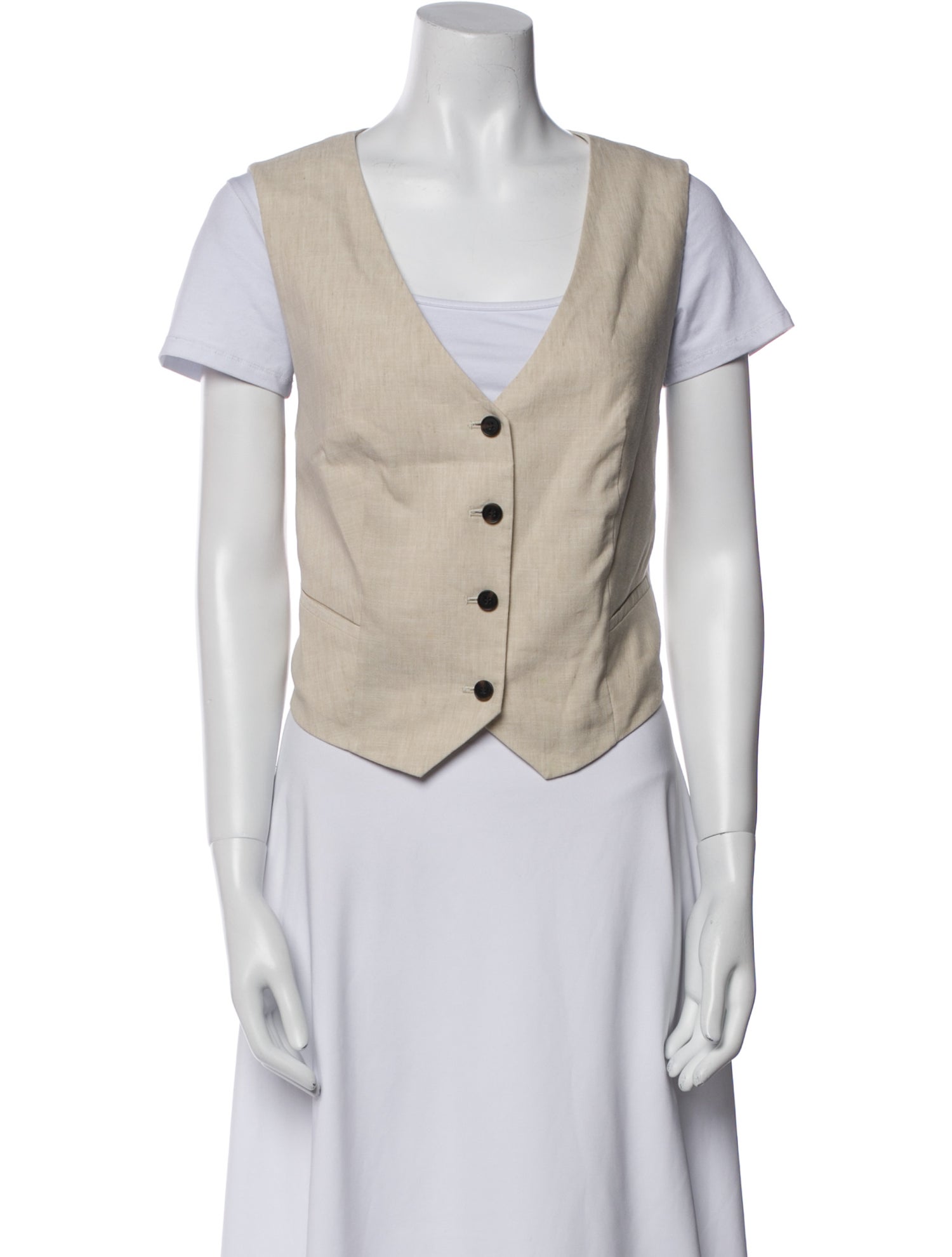 AllSaints Linen Vest