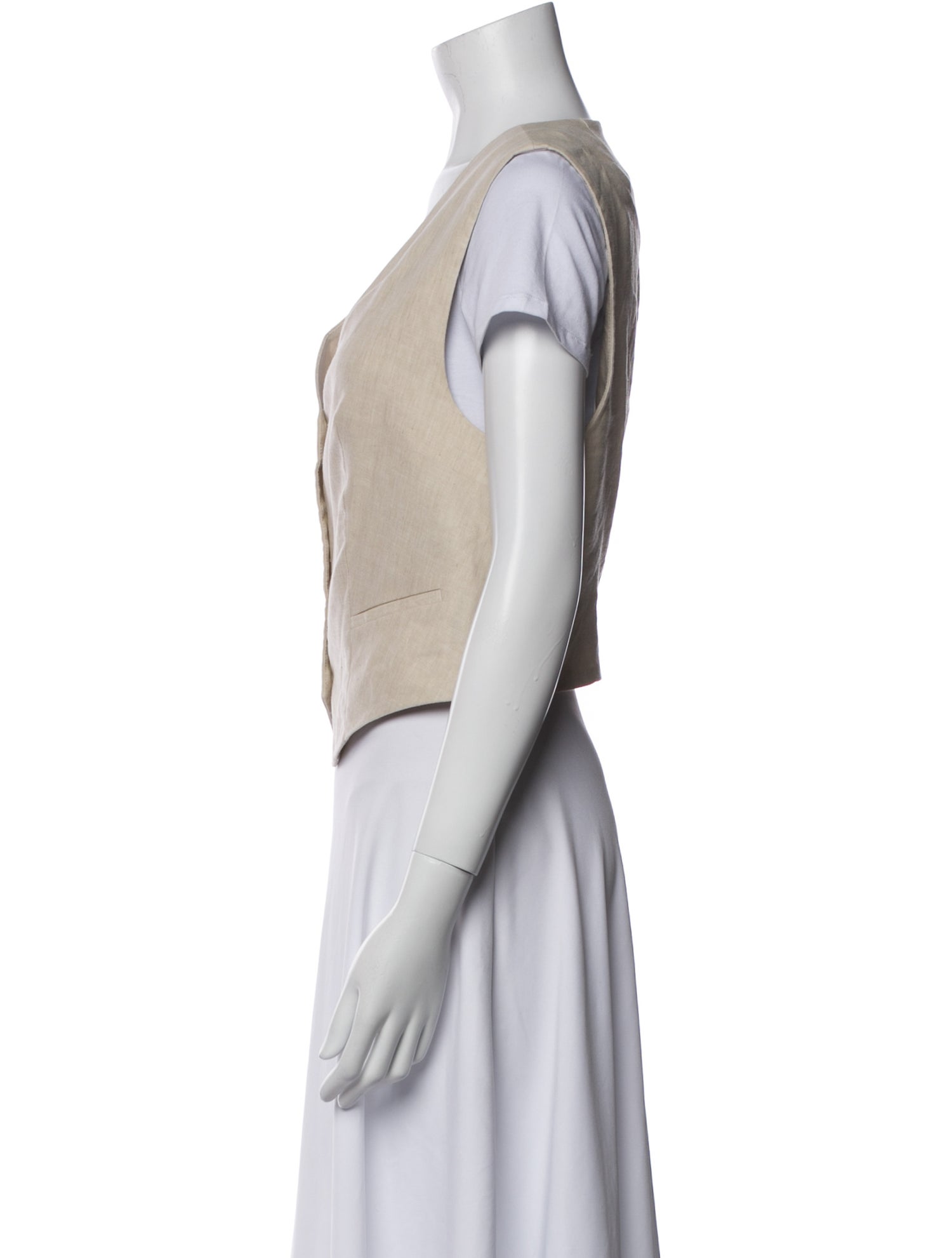 AllSaints Linen Vest