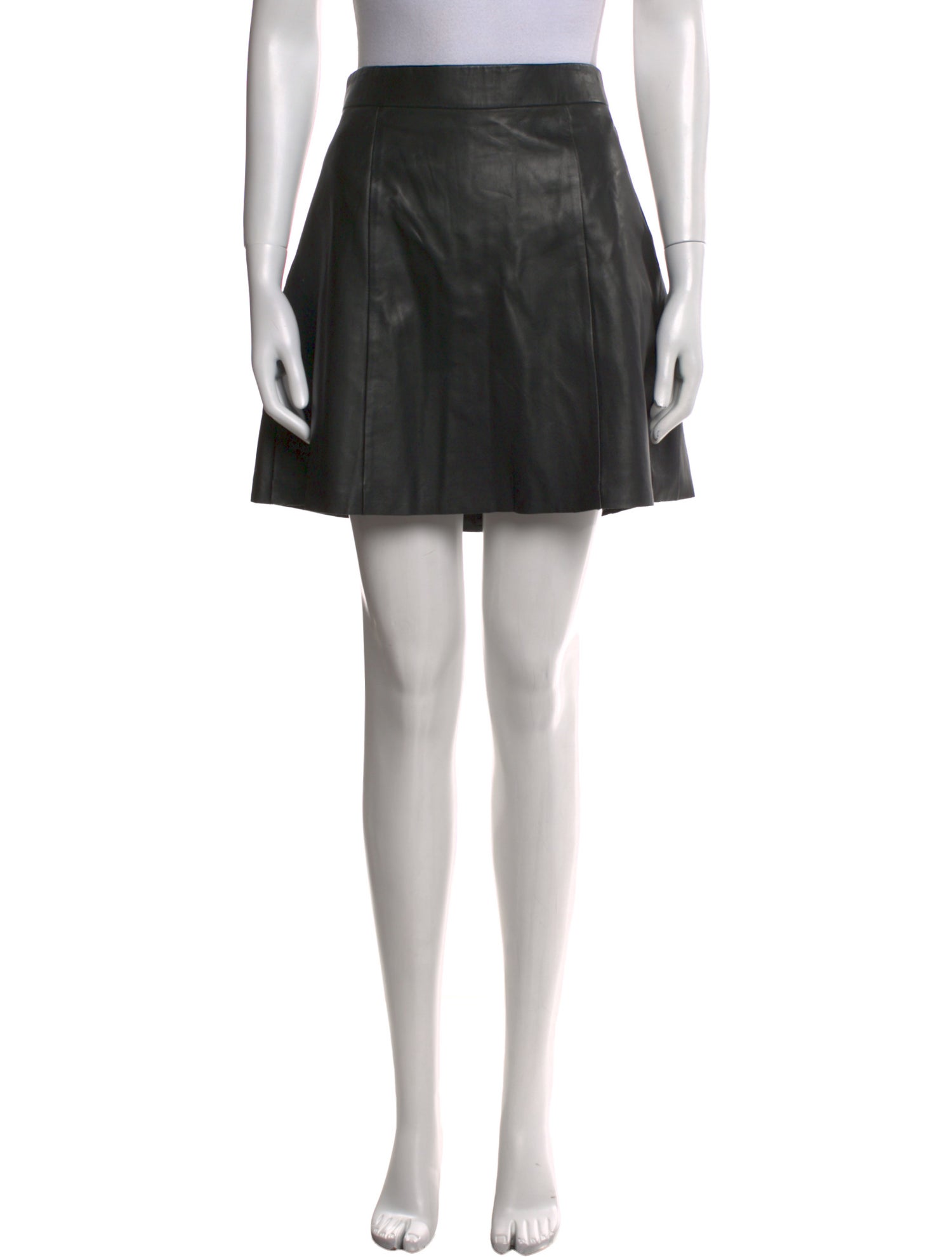 AllSaints Lamb Leather Mini Skirt