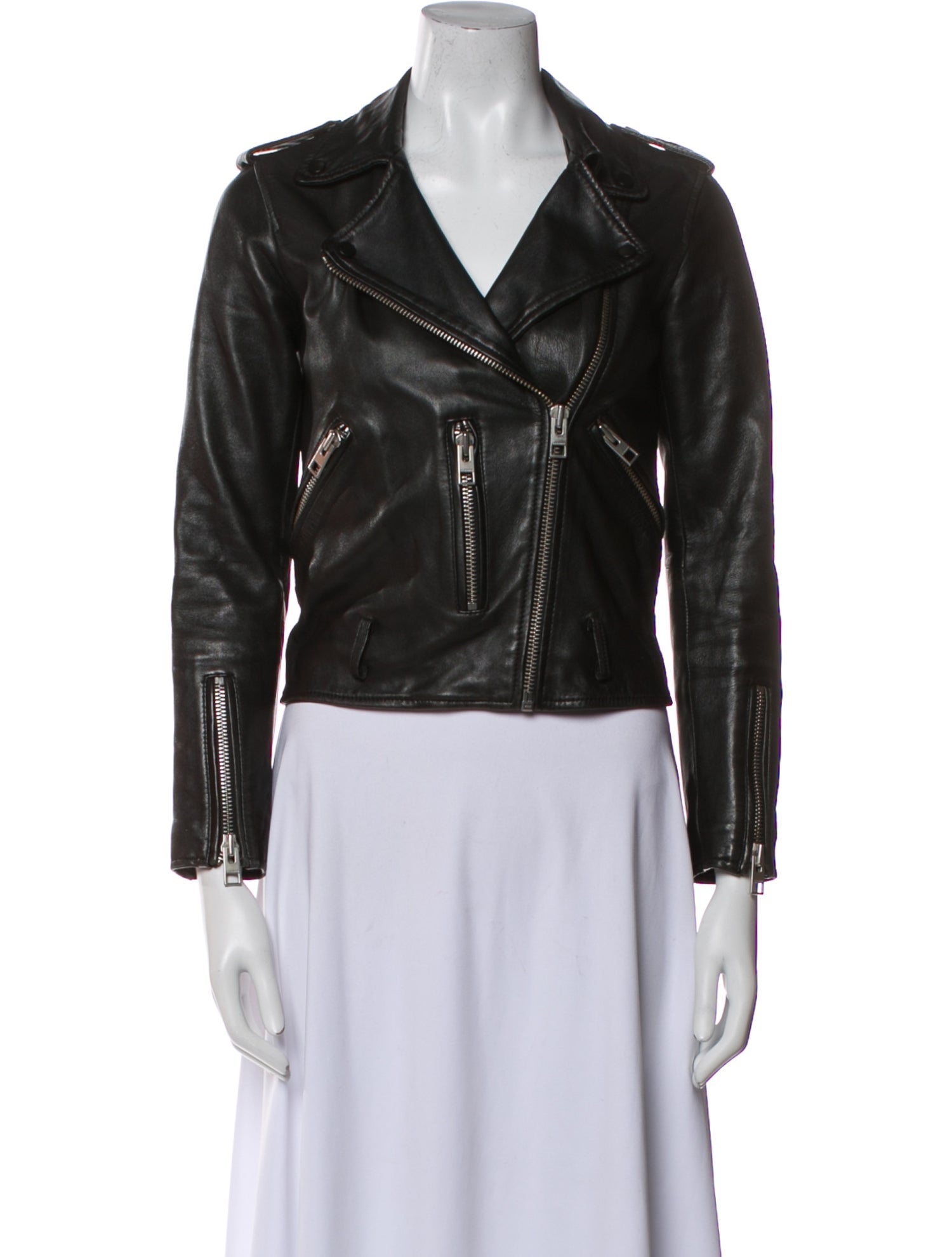 AllSaints Leather Biker Jacket