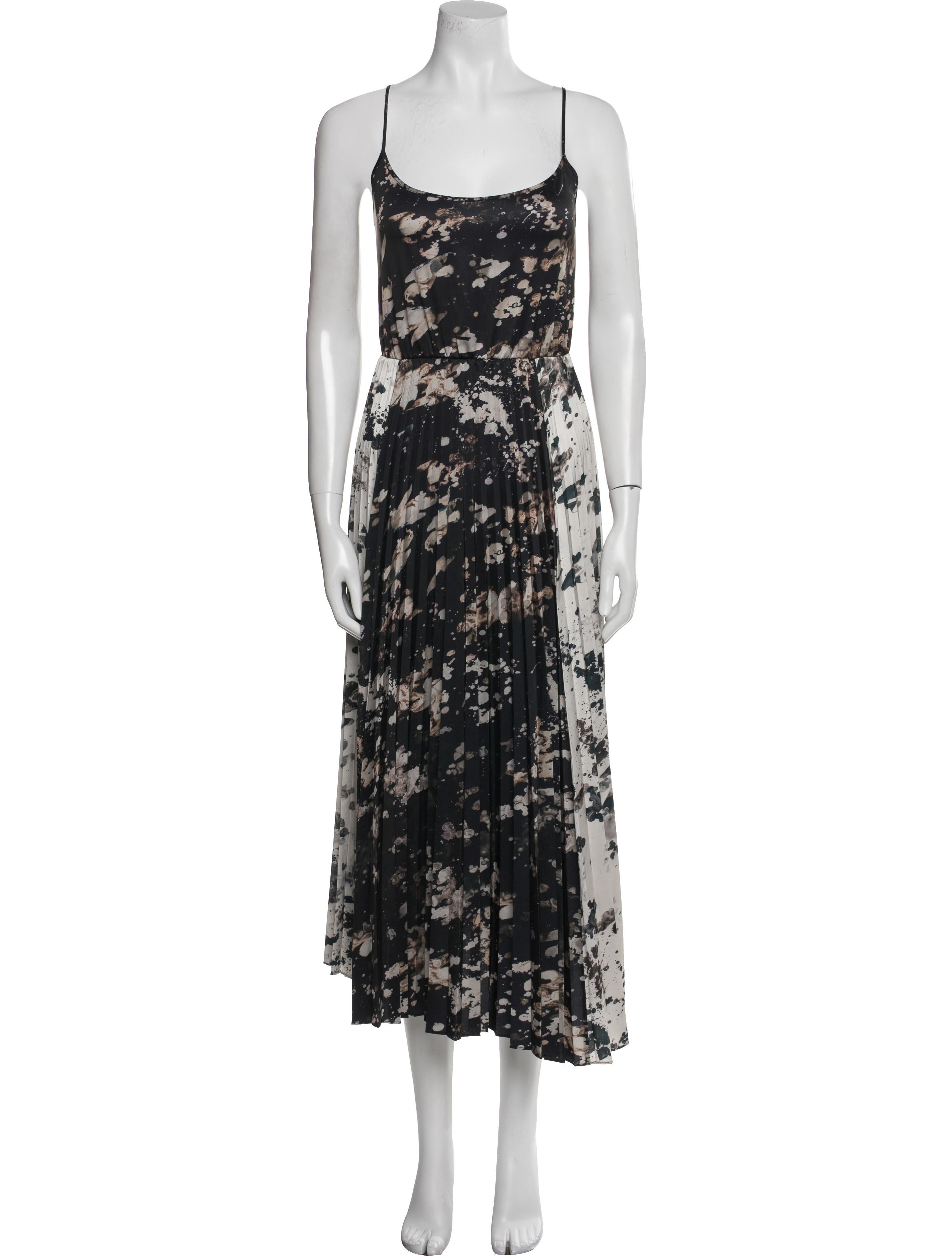 AllSaints Floral Print Long Dress w/ Tags