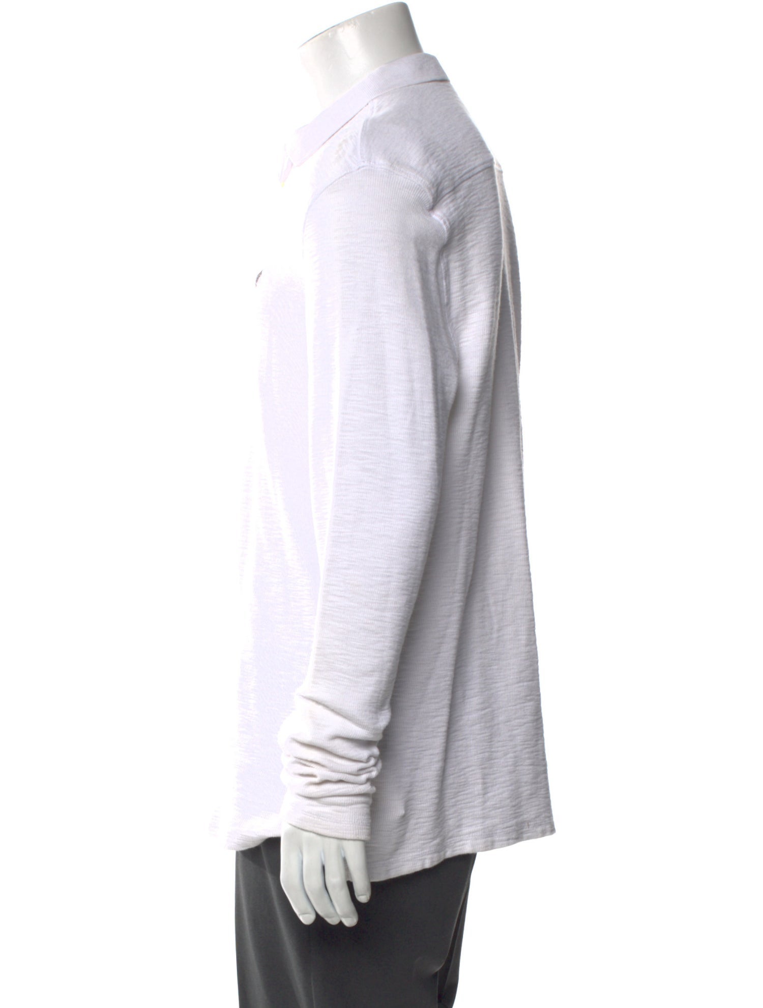 AllSaints Graphic Print Crew Neck Henley