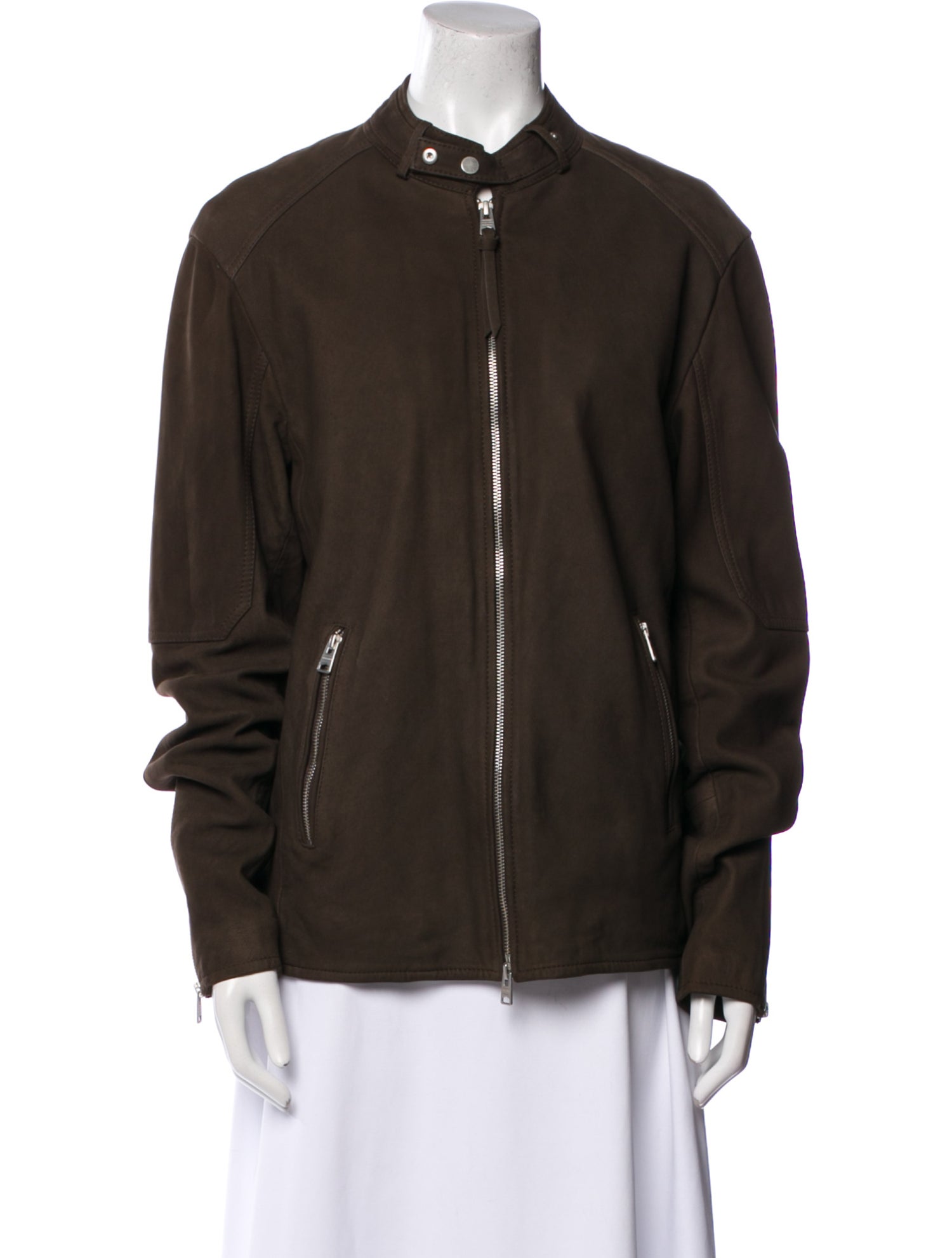 AllSaints Suede Bomber Jacket