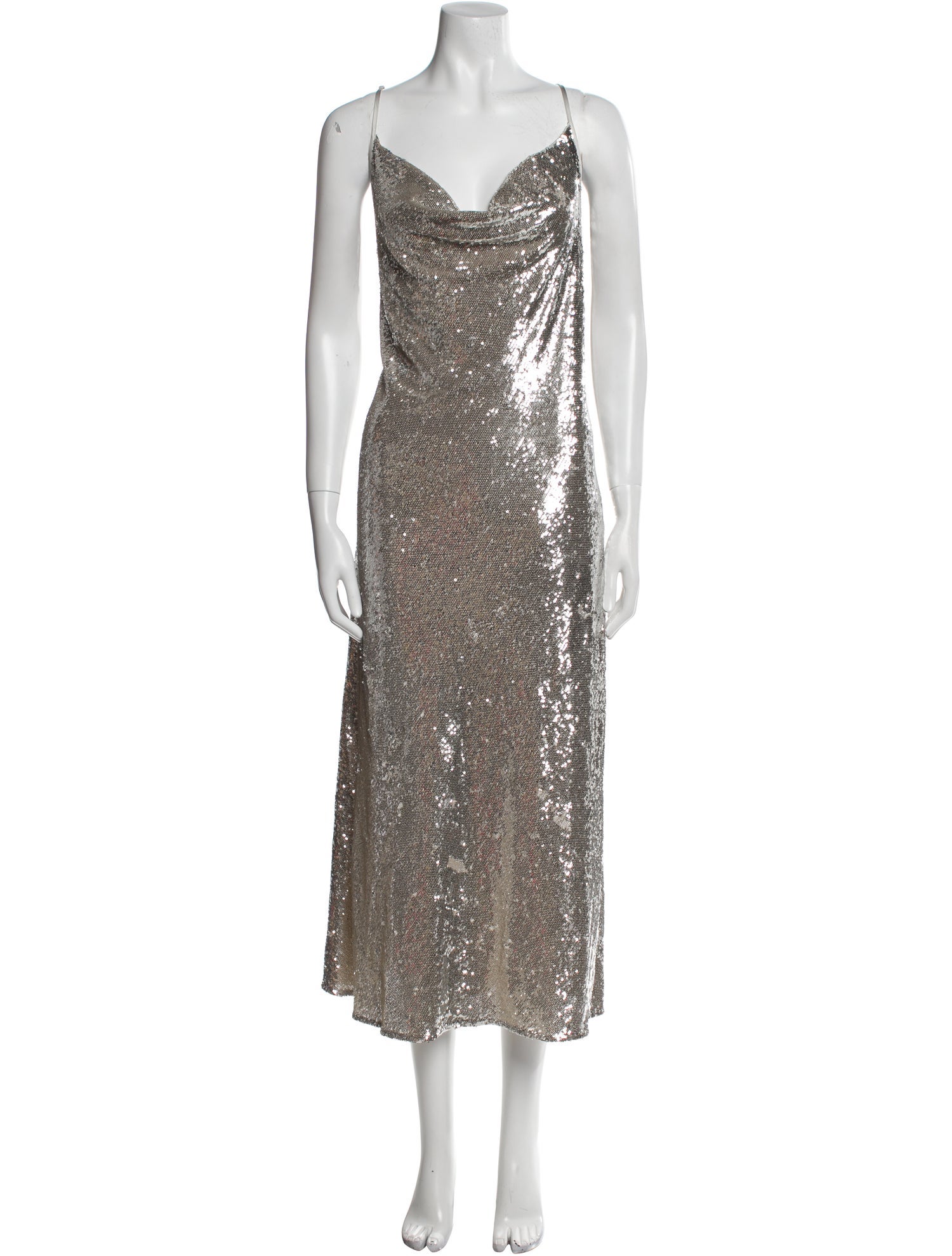 AllSaints Cowl Neck Long Dress