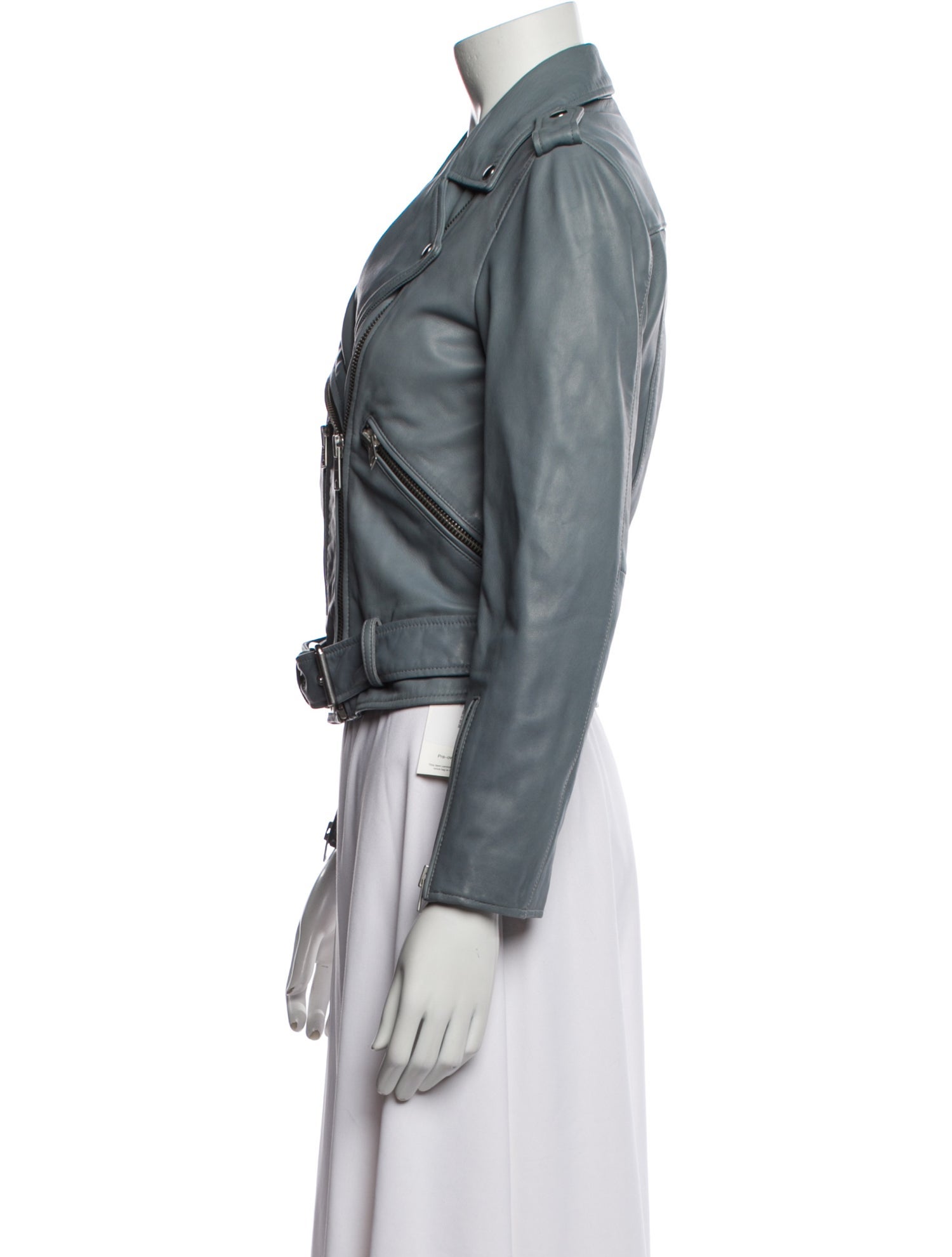 AllSaints Lamb Leather Biker Jacket