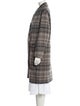 AllSaints Wool Plaid Print Coat