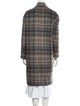 AllSaints Wool Plaid Print Coat