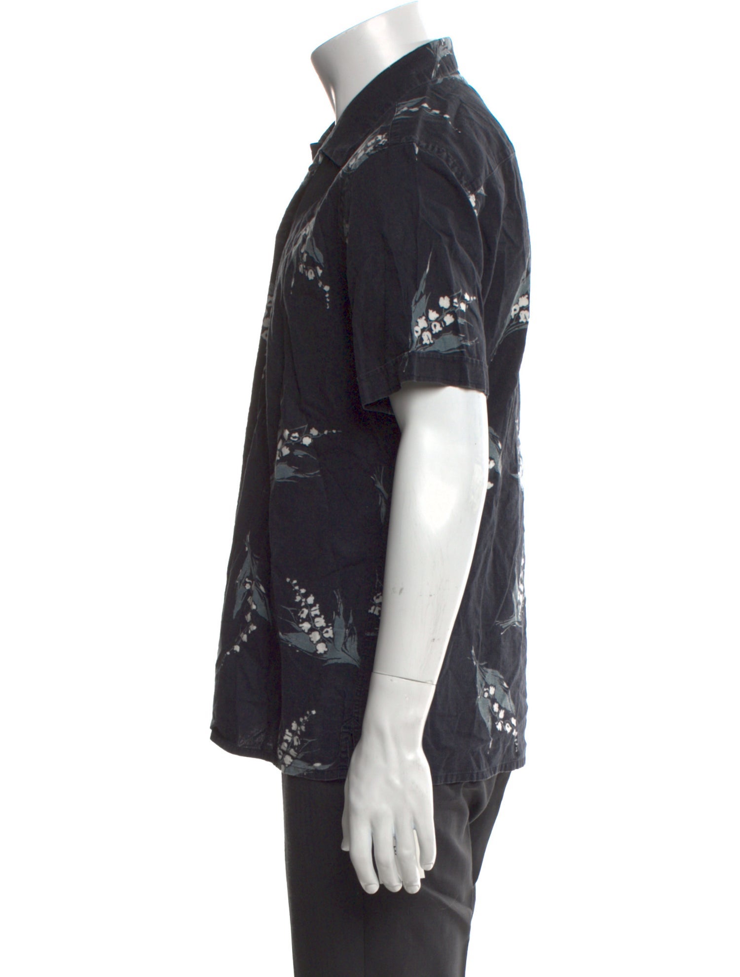 AllSaints Floral Print Short Sleeve Shirt