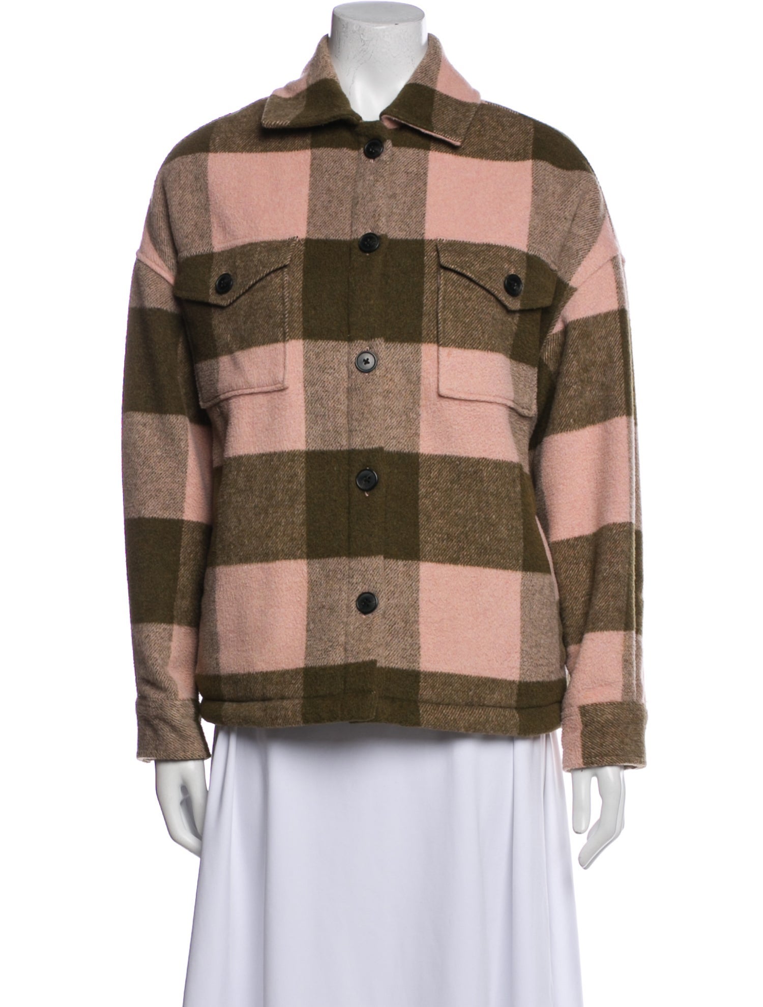 AllSaints Plaid Print Jacket