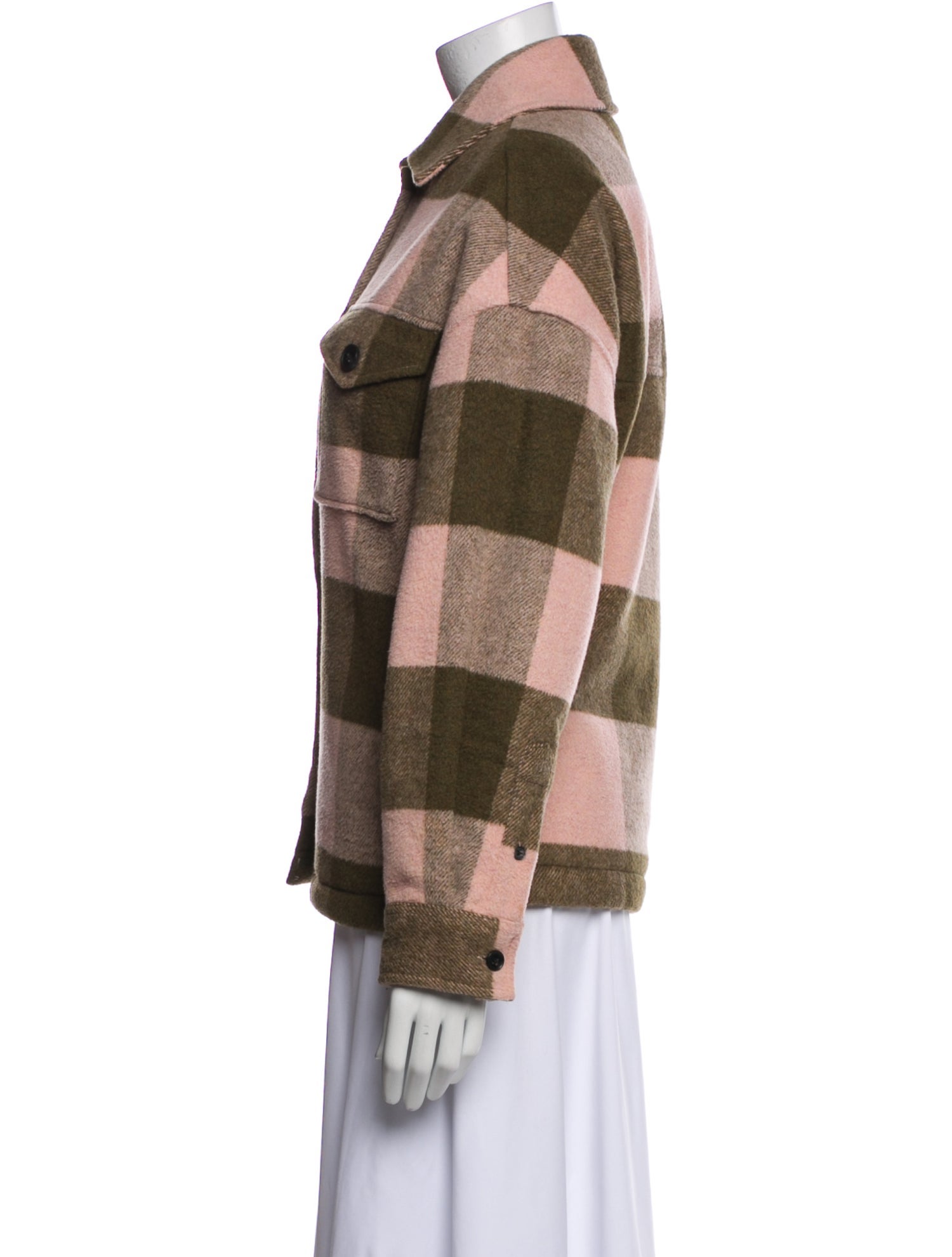 AllSaints Plaid Print Jacket