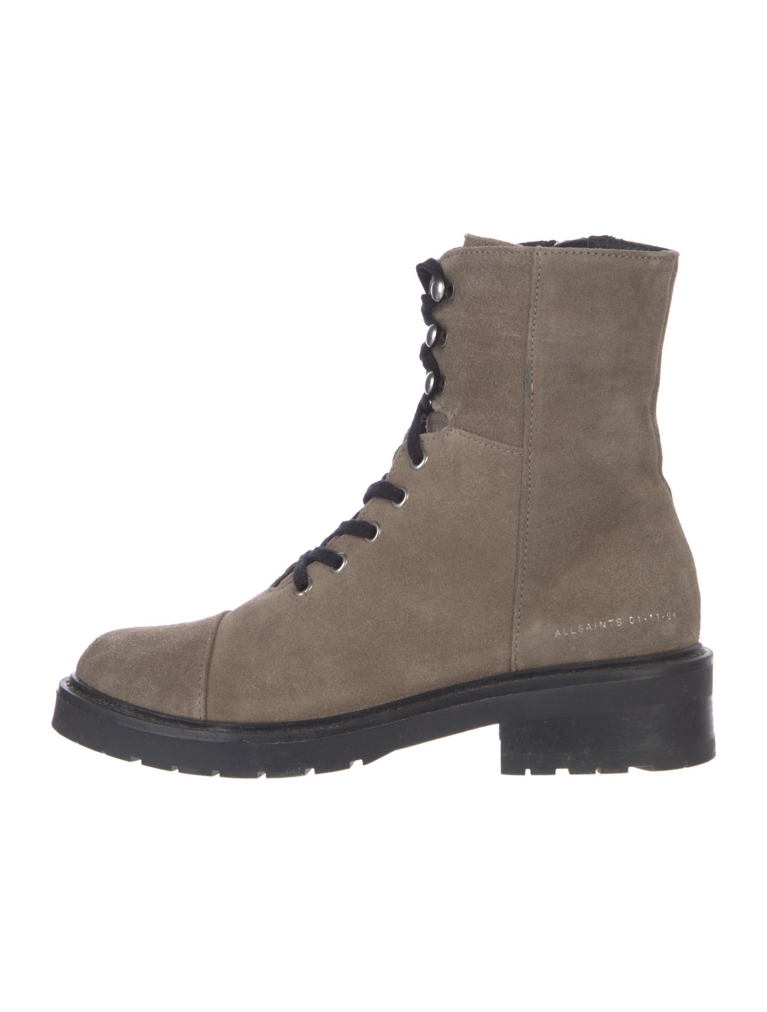 AllSaints Suede Combat Boots