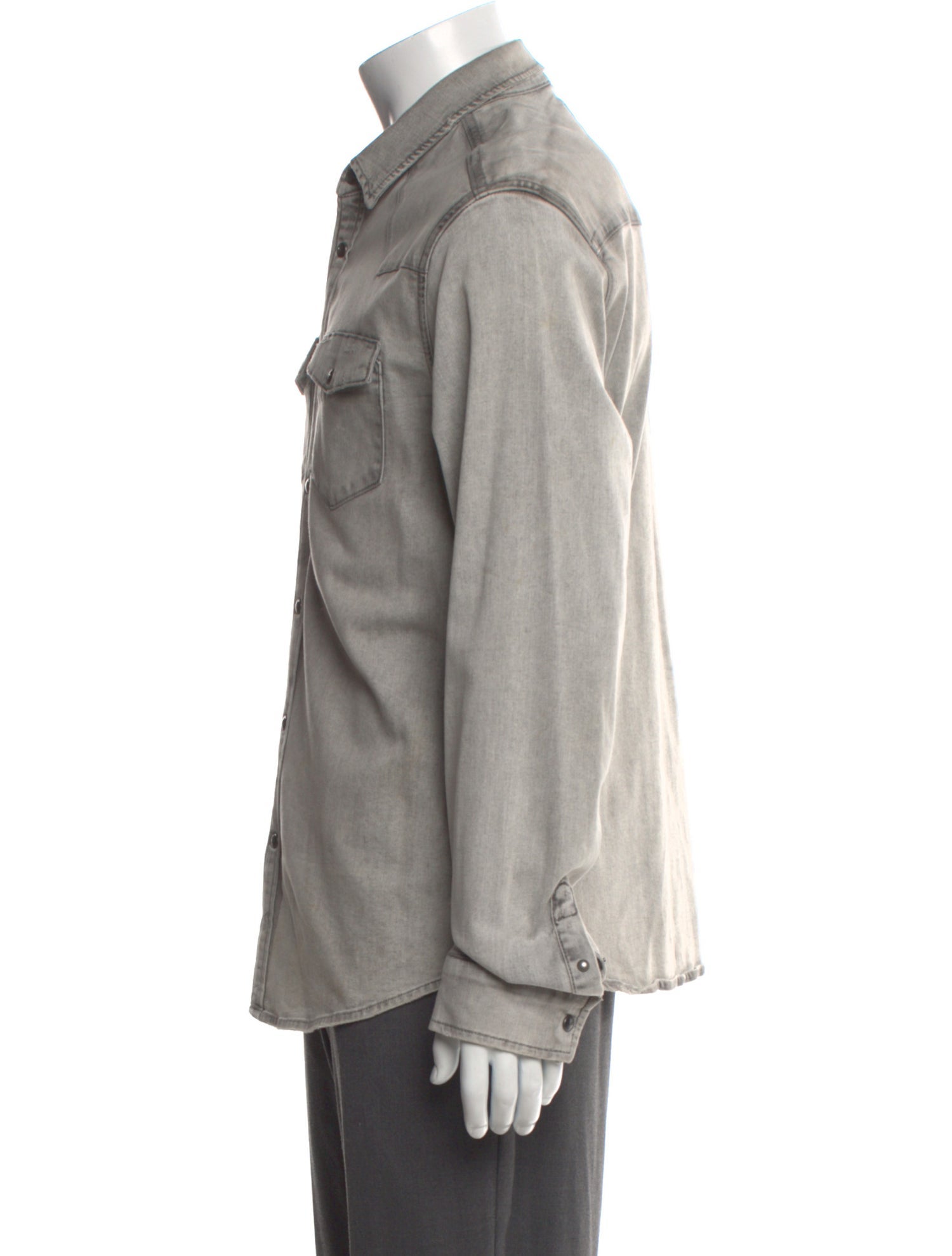 AllSaints Long Sleeve Denim Shirt