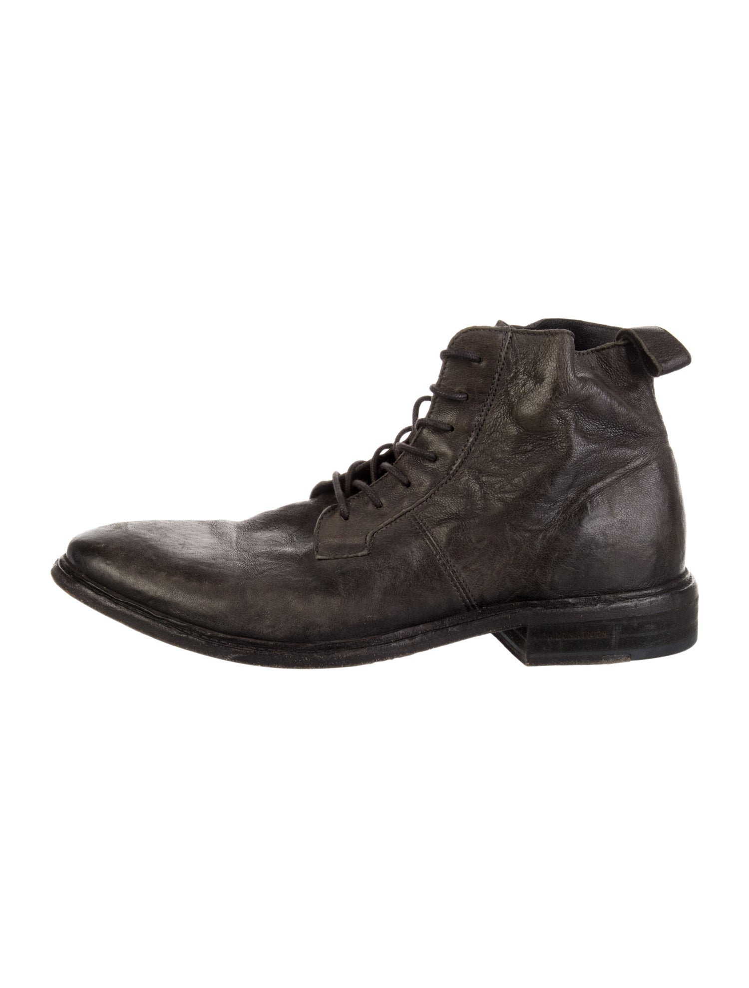 AllSaints Leather Lace-Up Boots
