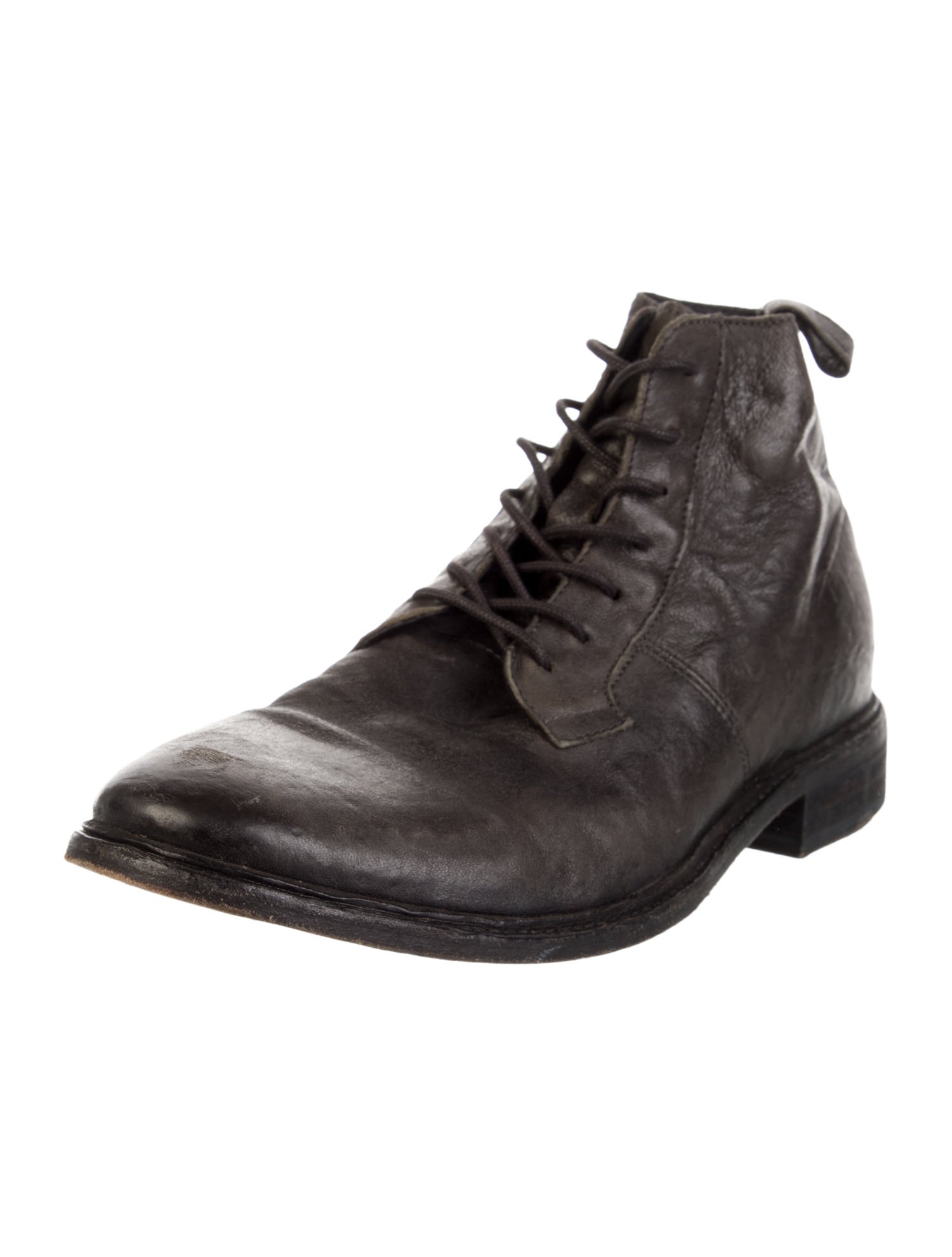 AllSaints Leather Lace-Up Boots