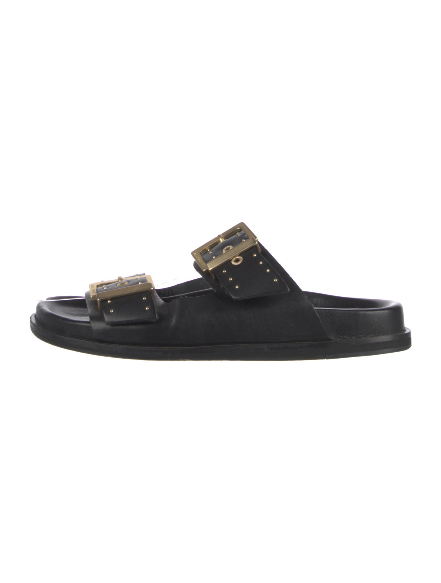 AllSaints Leather Studded Accents Slides