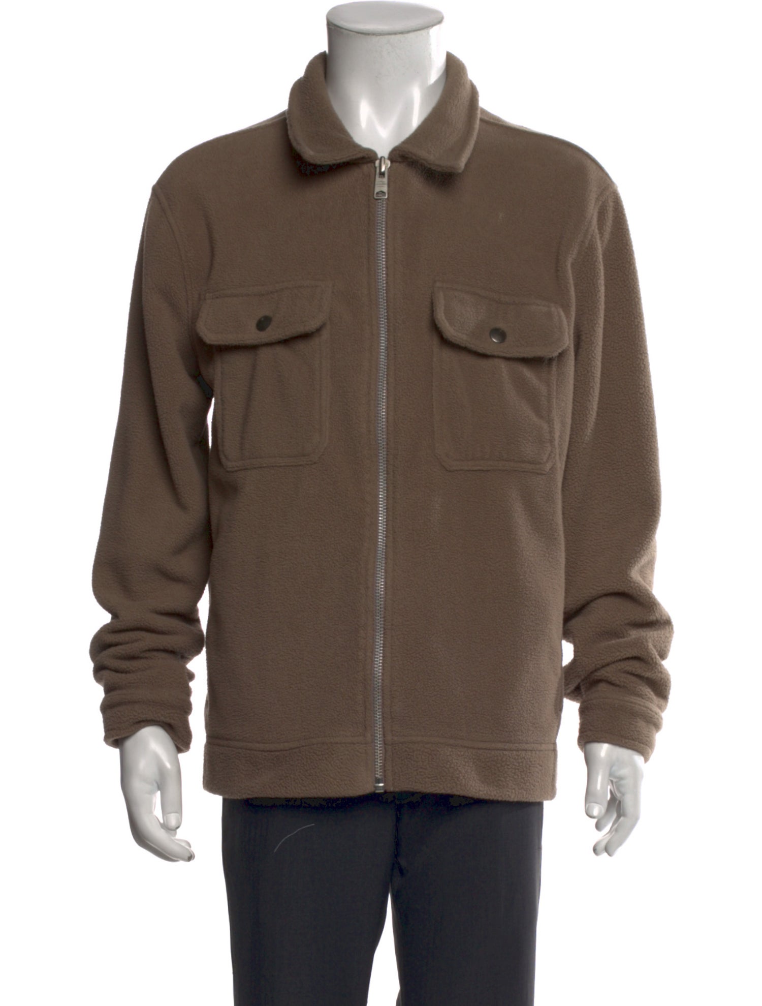 AllSaints Collar Long Sleeve Sweatshirt