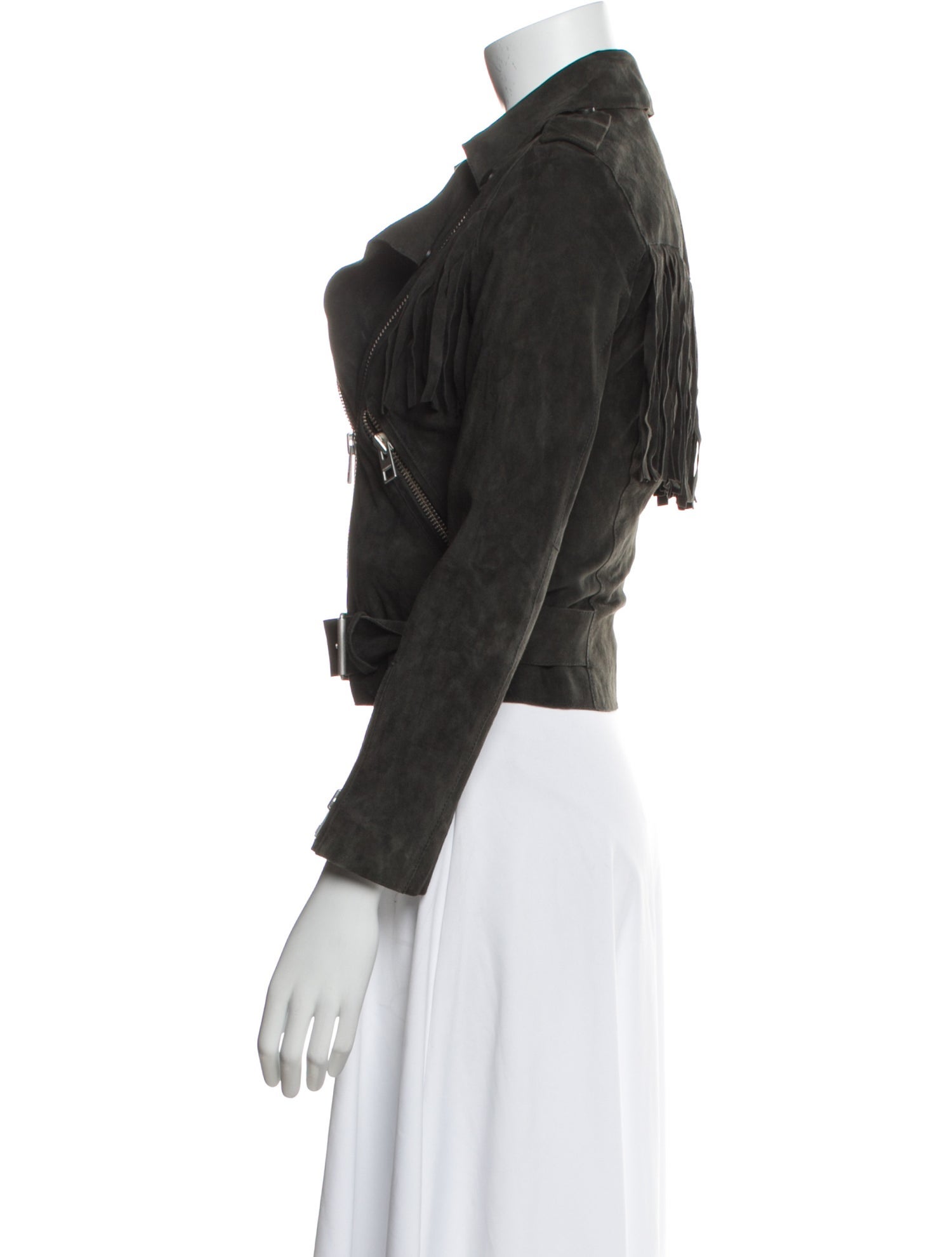 AllSaints Suede Biker Jacket