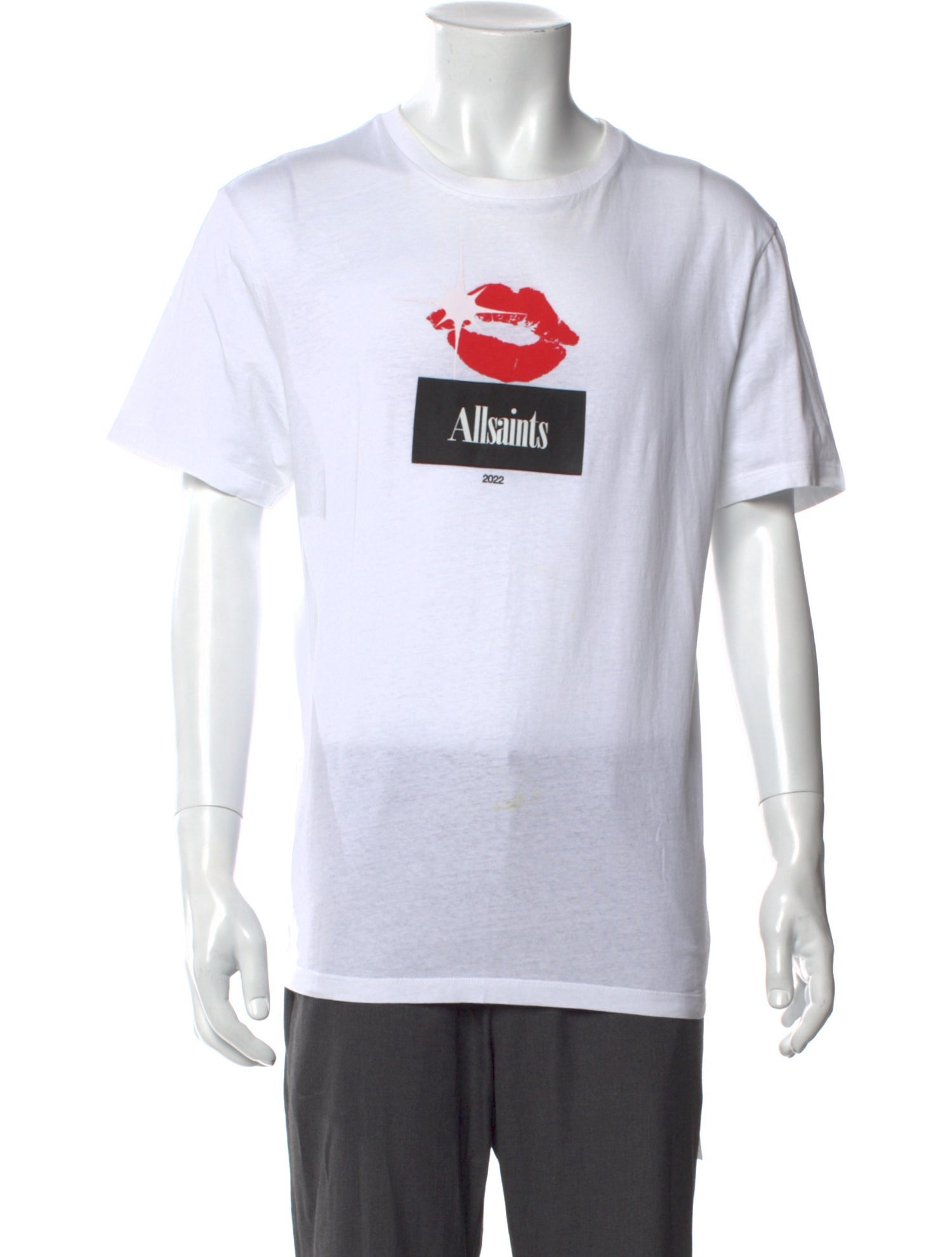 AllSaints Graphic Print Short Sleeve Shirt