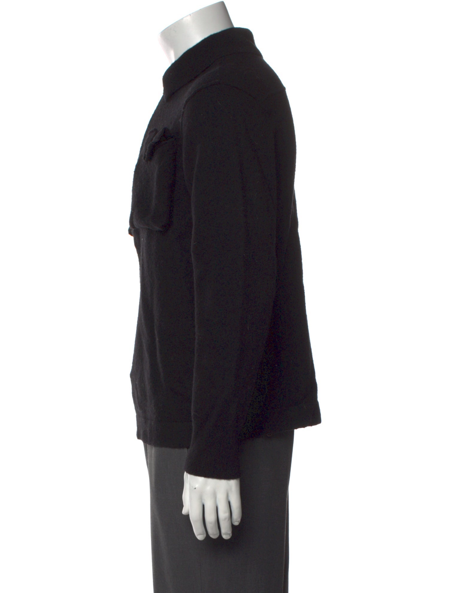 AllSaints Wool Mock Neck Cardigan