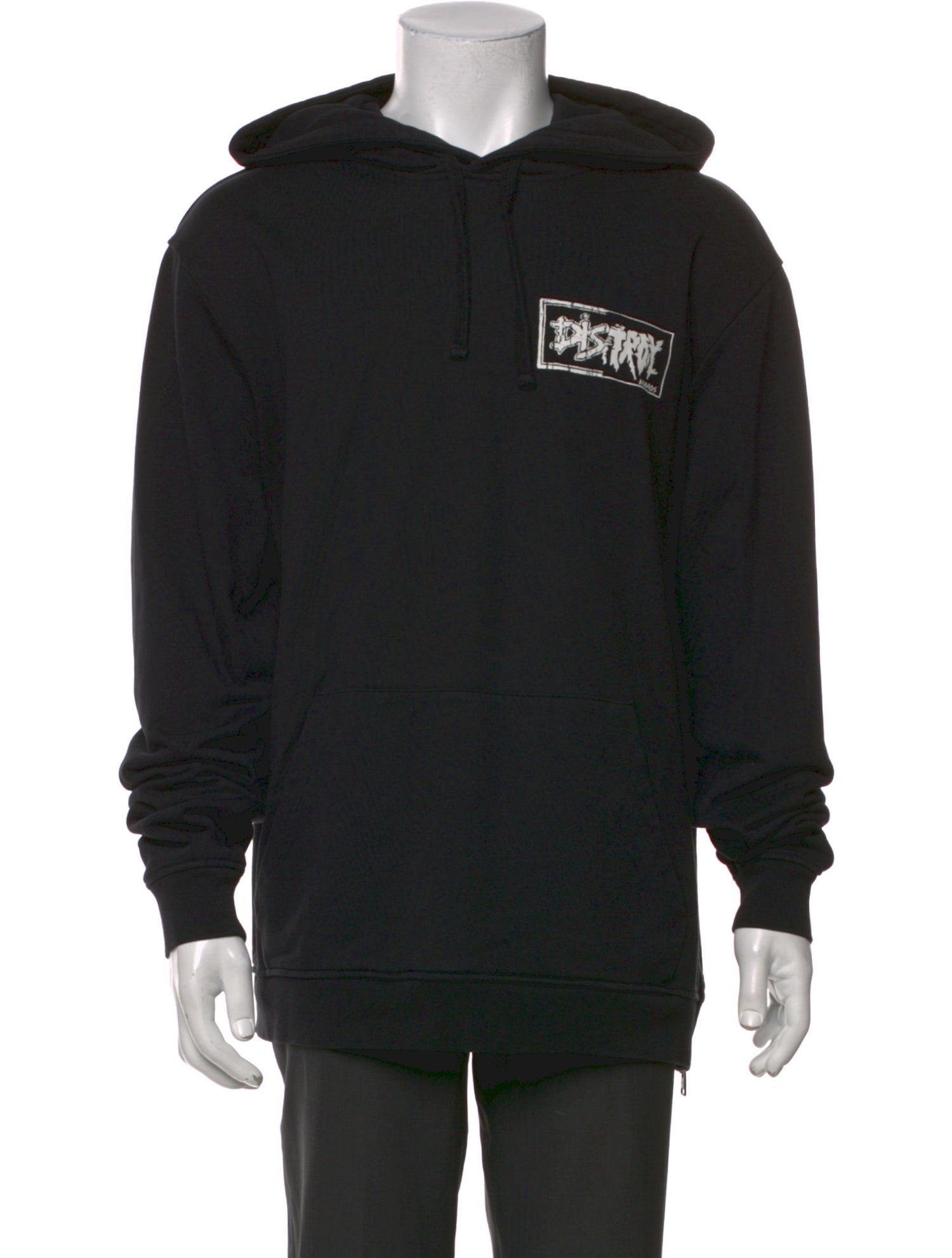 AllSaints Graphic Print Crew Neck Hoodie