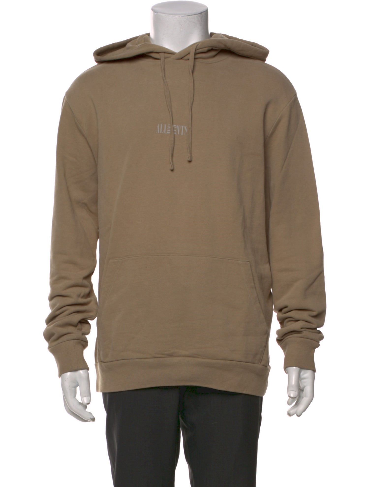 AllSaints Graphic Print Crew Neck Hoodie