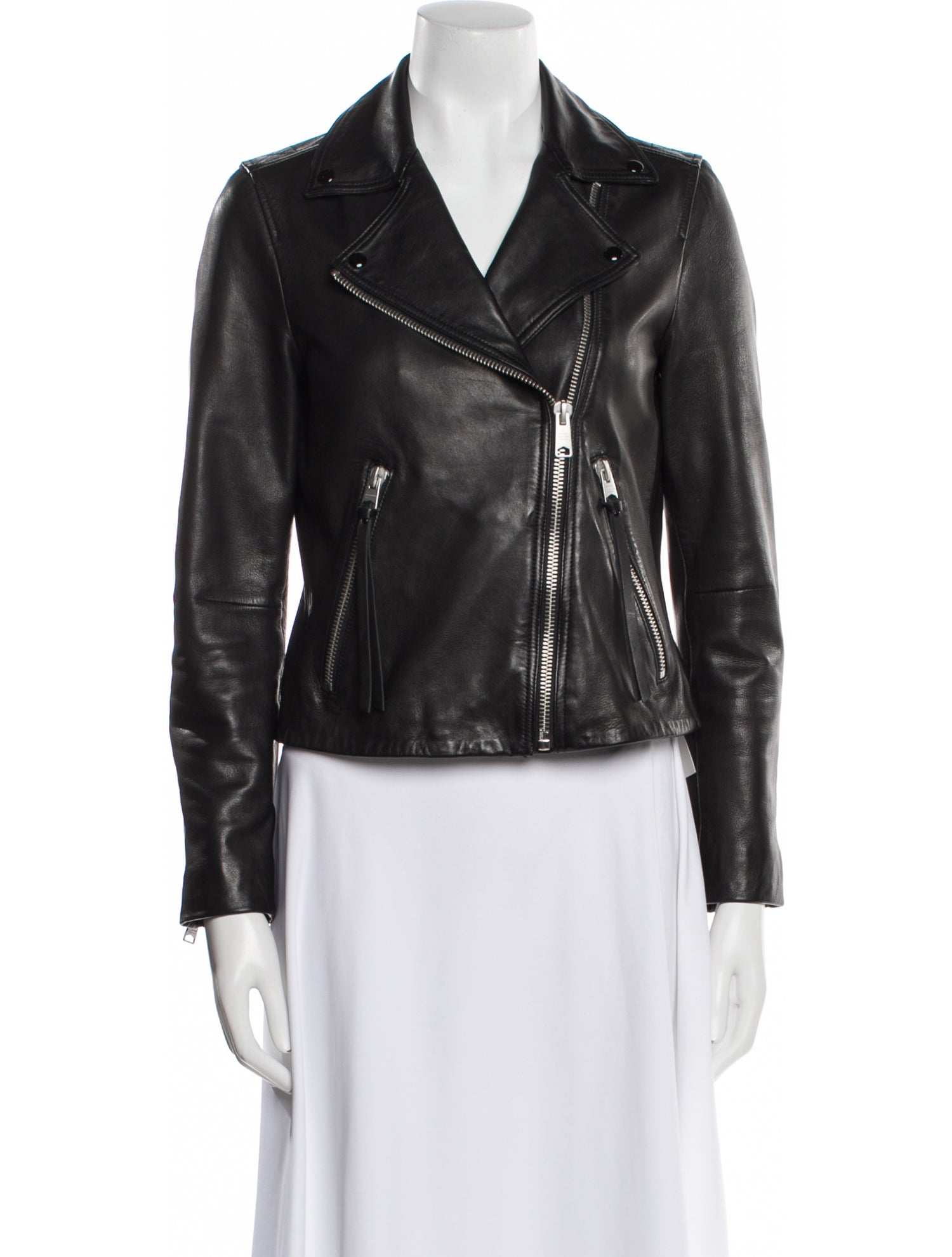 AllSaints Leather Trench Coat