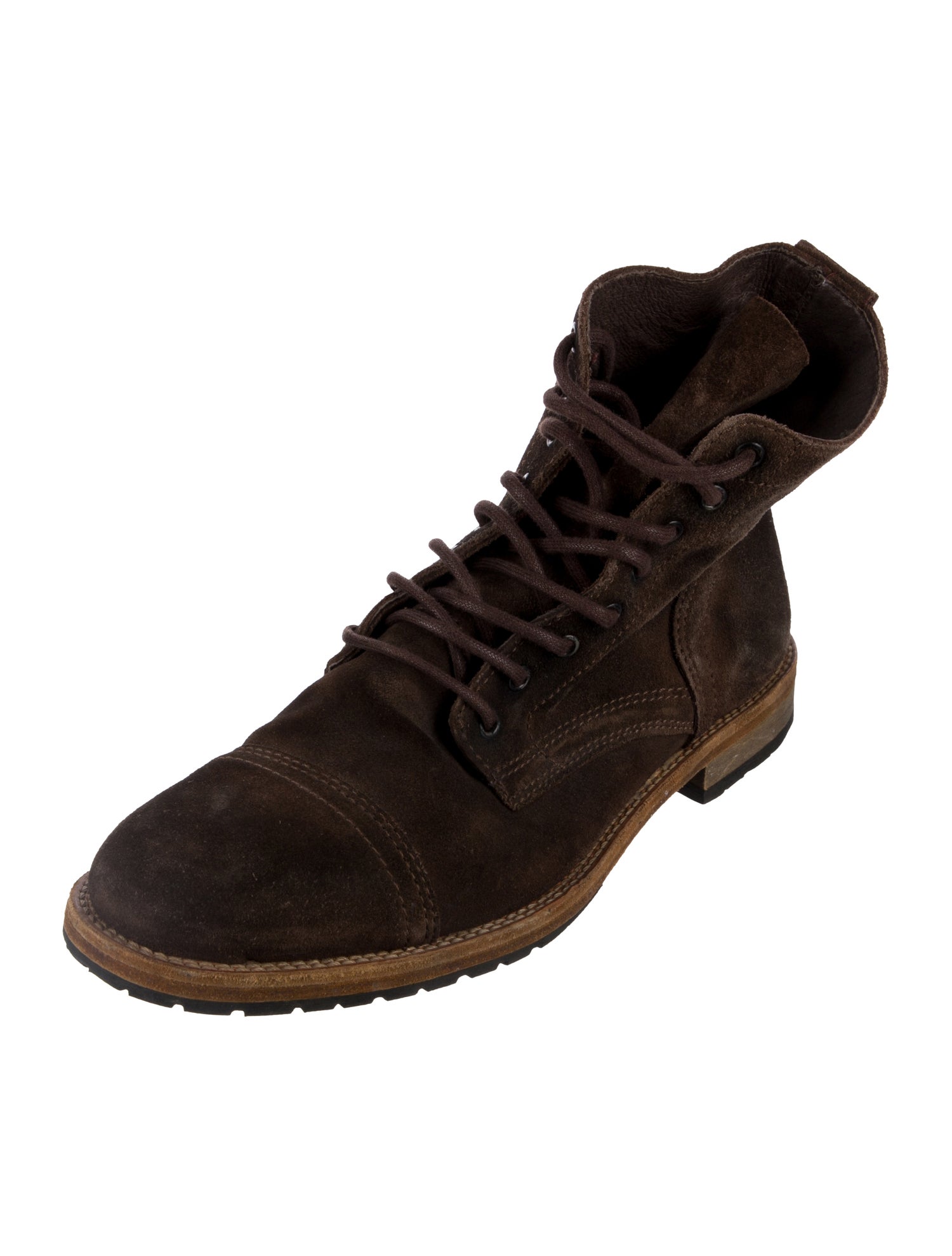 AllSaints Suede Lace-Up Boots
