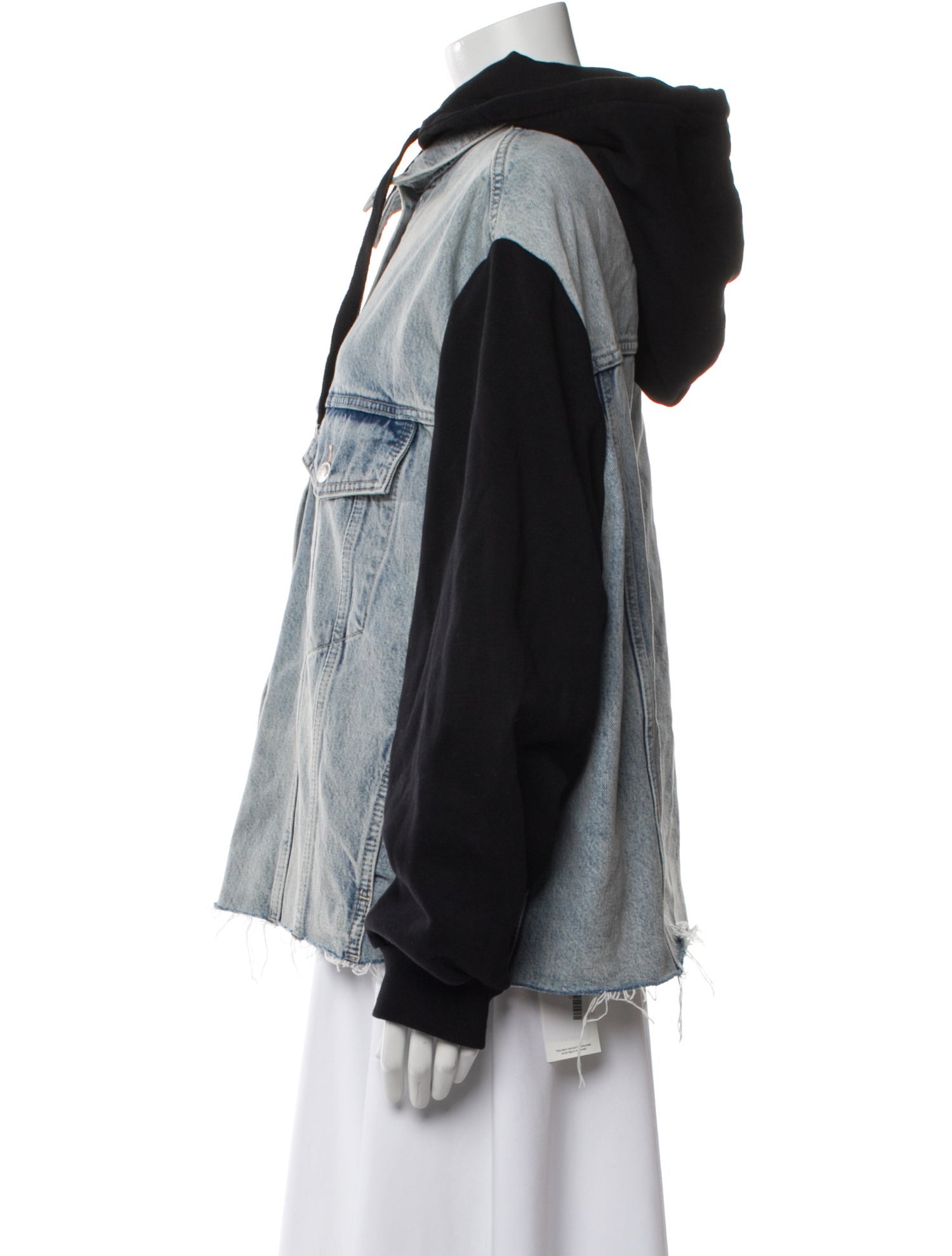 AllSaints Colorblock Pattern Denim Jacket