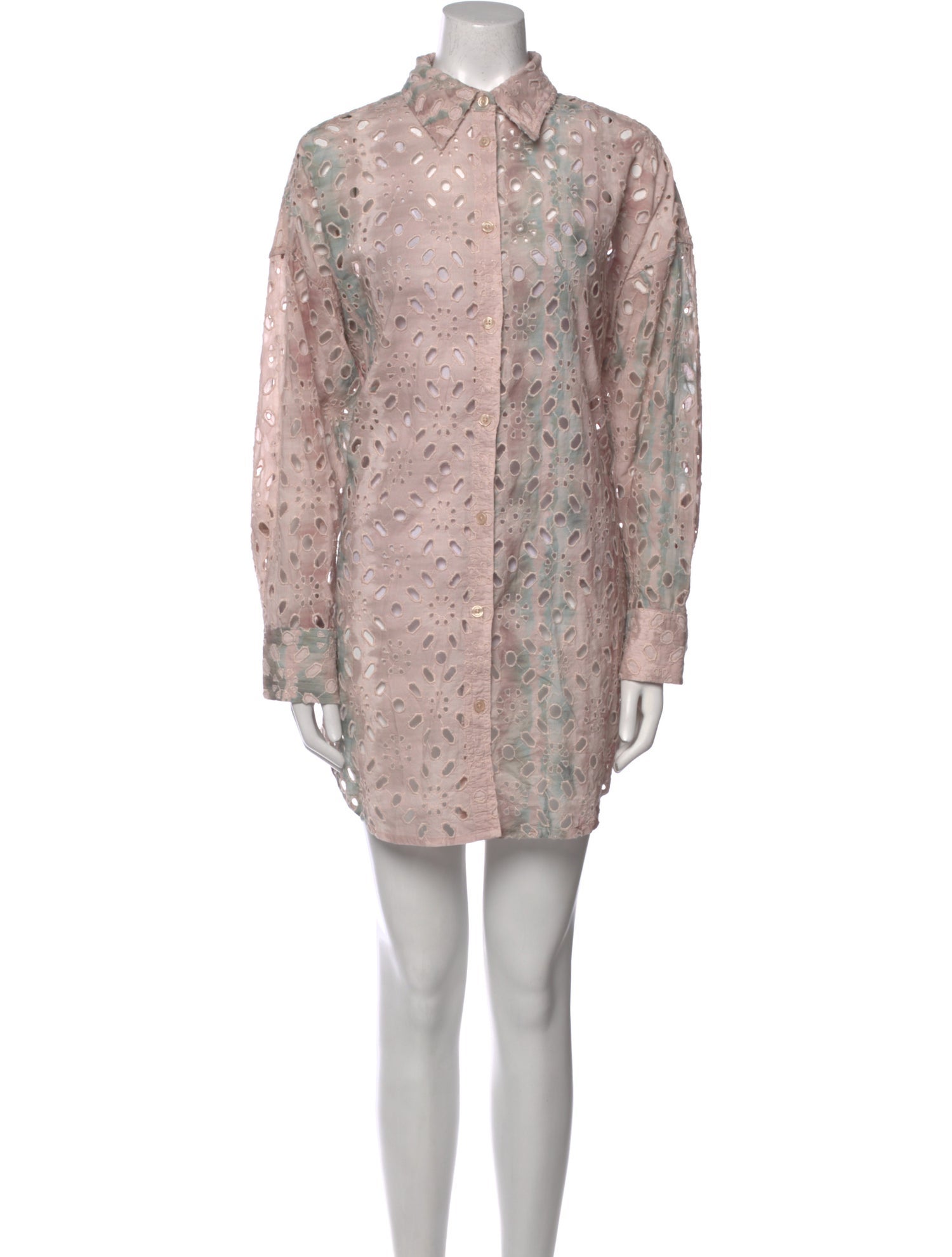 AllSaints Floral Print Knee-Length Dress