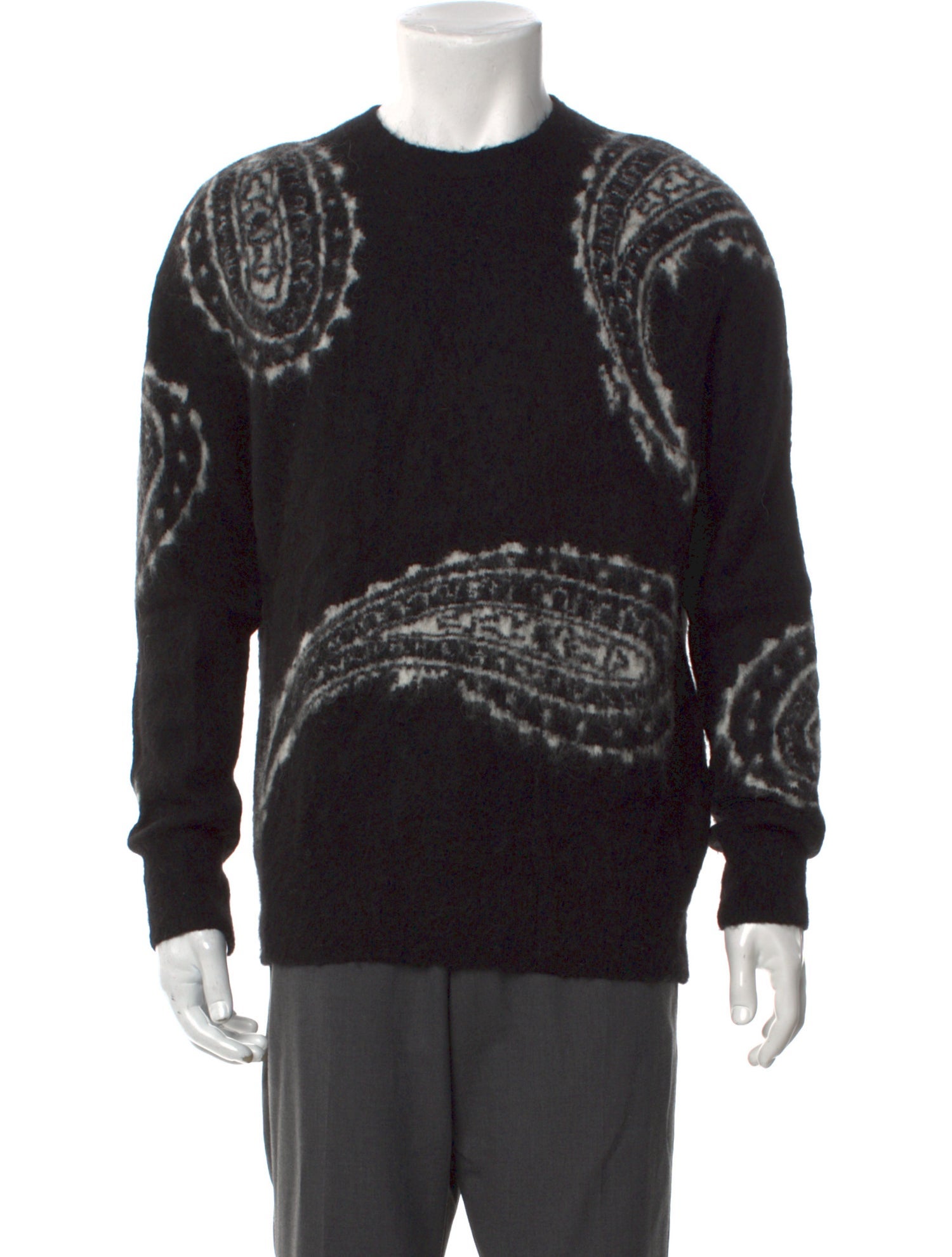 AllSaints Paisley Print Crew Neck Pullover