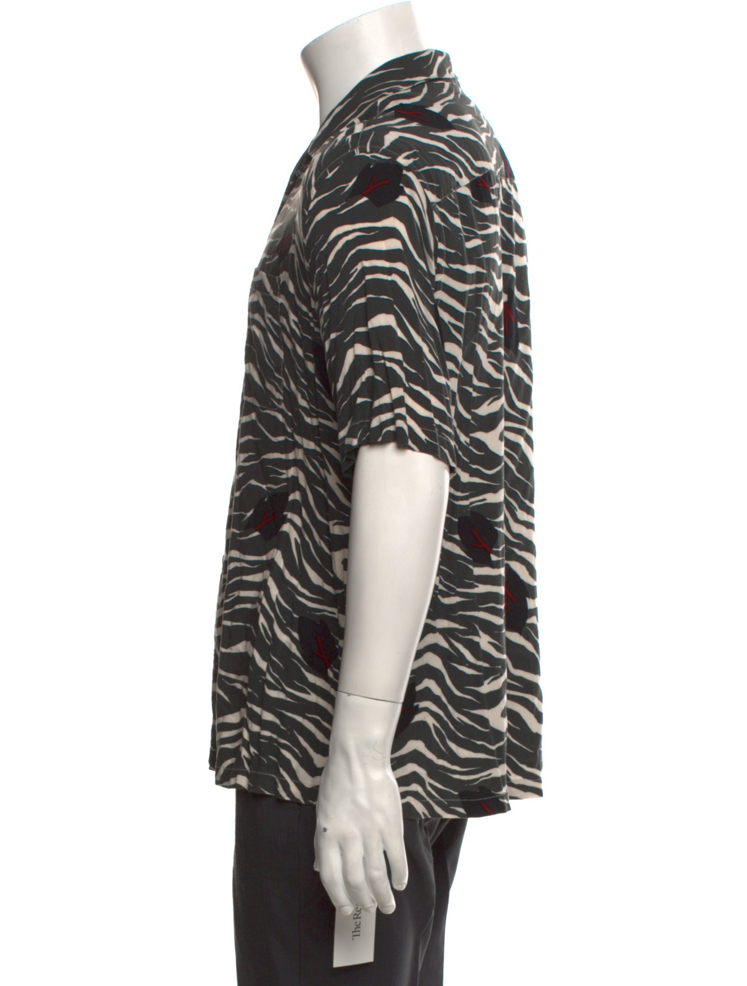 AllSaints Animal Print Short Sleeve Shirt