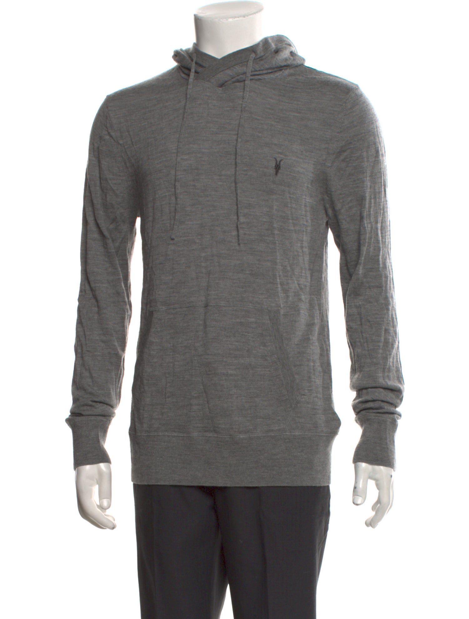 AllSaints Merino Wool Mock Neck Pullover