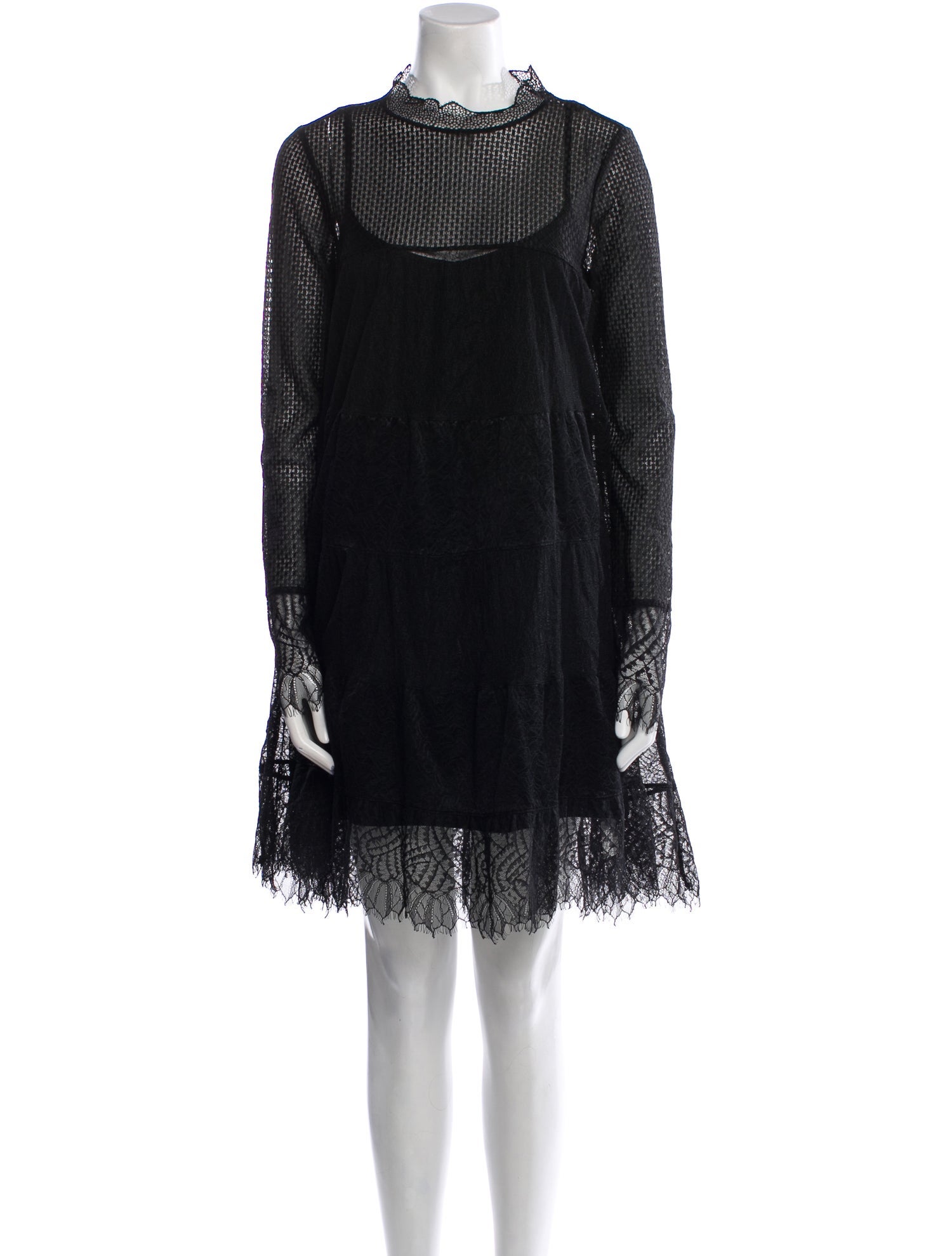 AllSaints Lace Knee-Length Dress