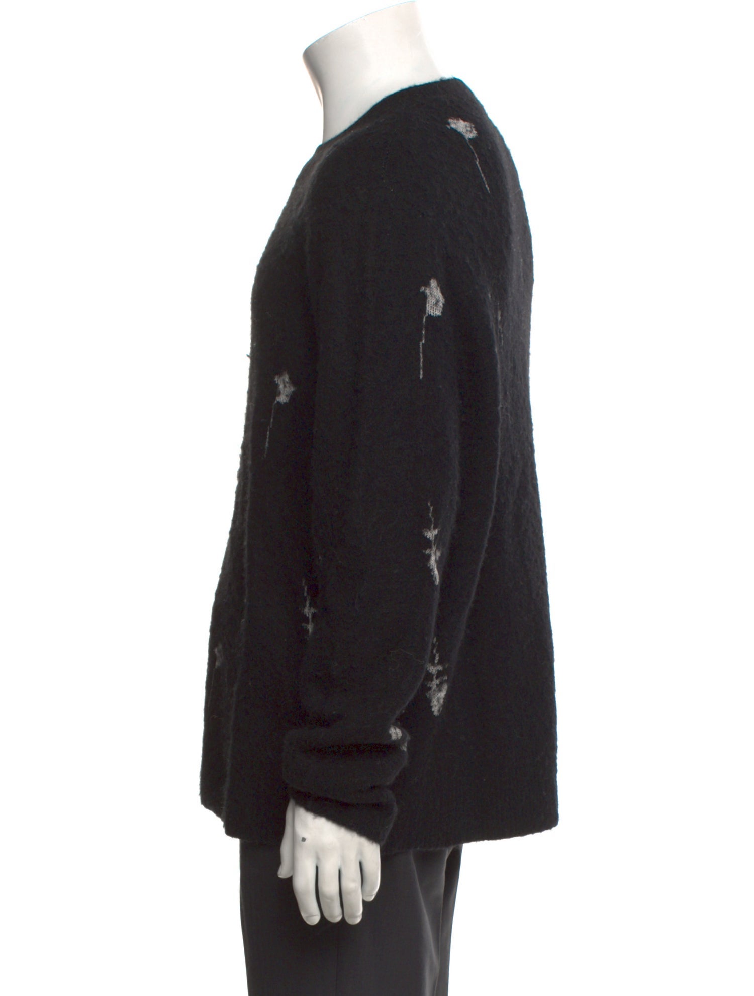 AllSaints Printed Crew Neck Pullover