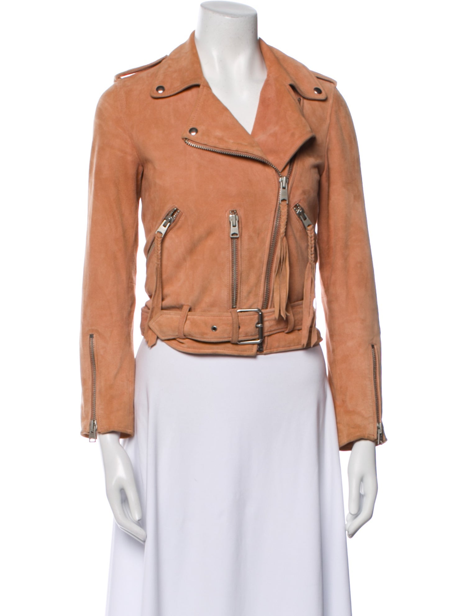 AllSaints Goat Leather Biker Jacket