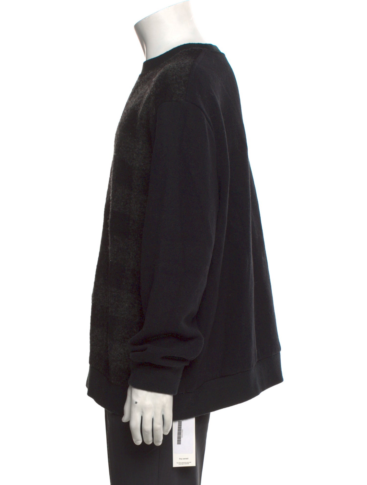 AllSaints Wool Plaid Print Pullover