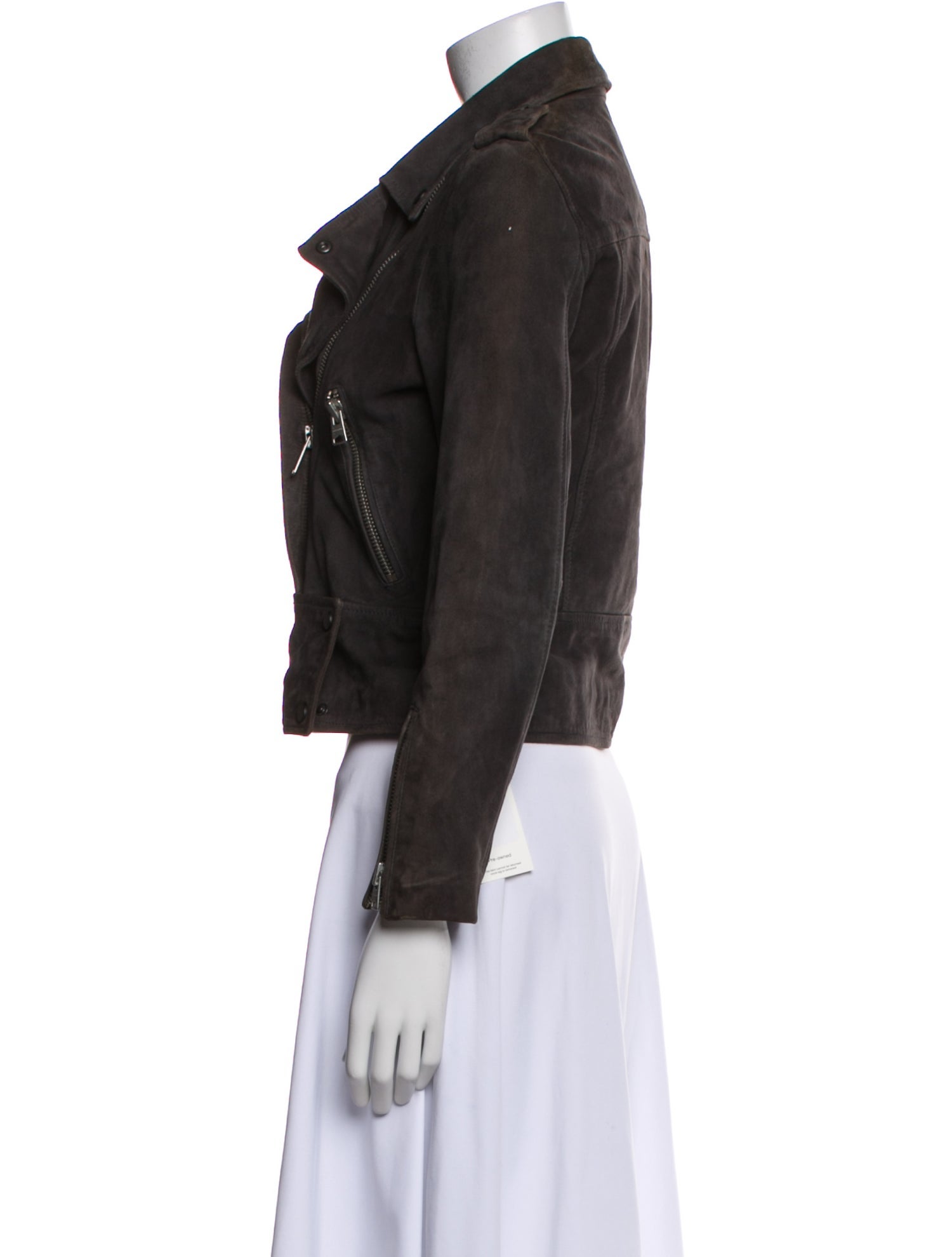 AllSaints Suede Biker Jacket